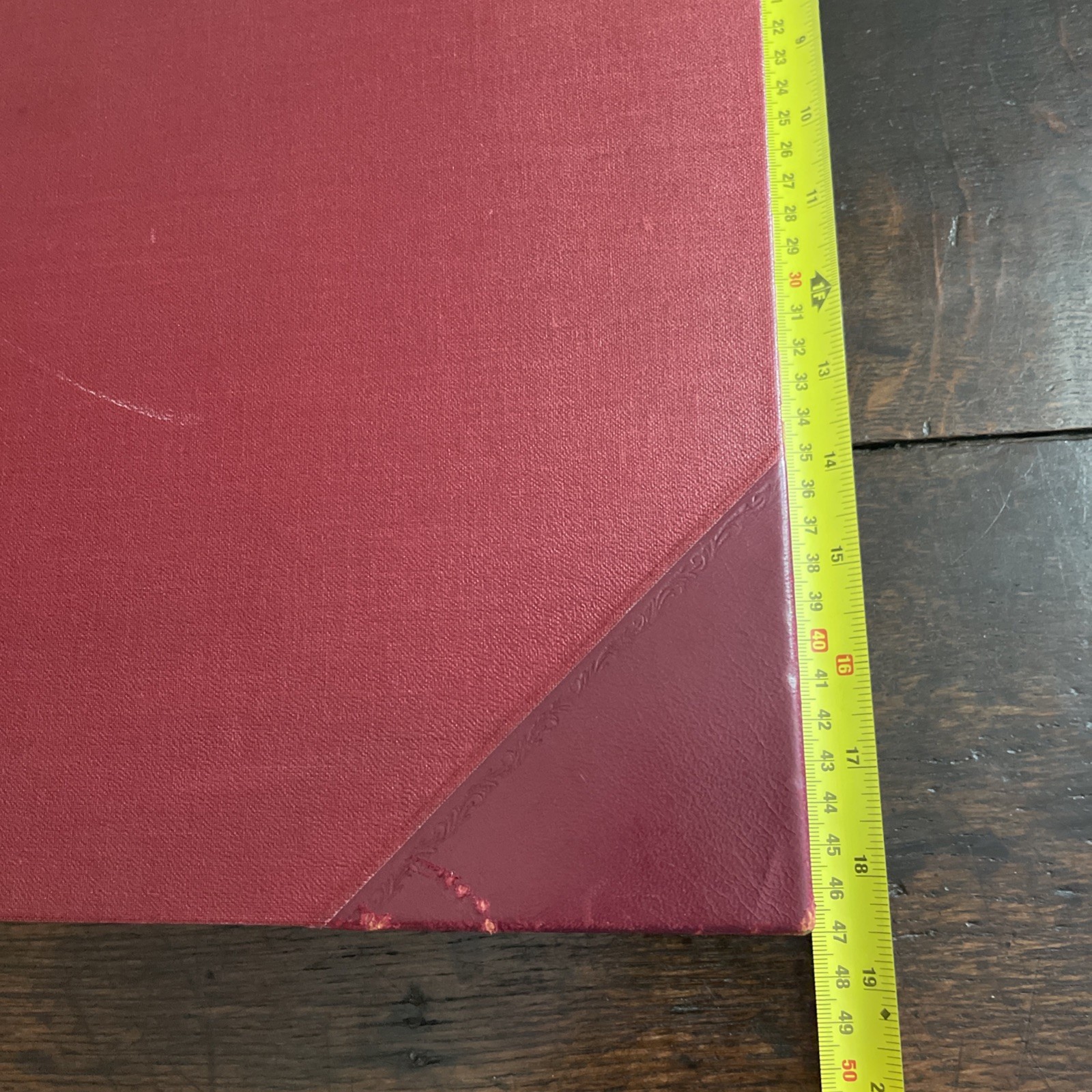Vintage Bespoke Leather Ledger 6KG Oversized A to Z Barrow Printing Co UNUSED
