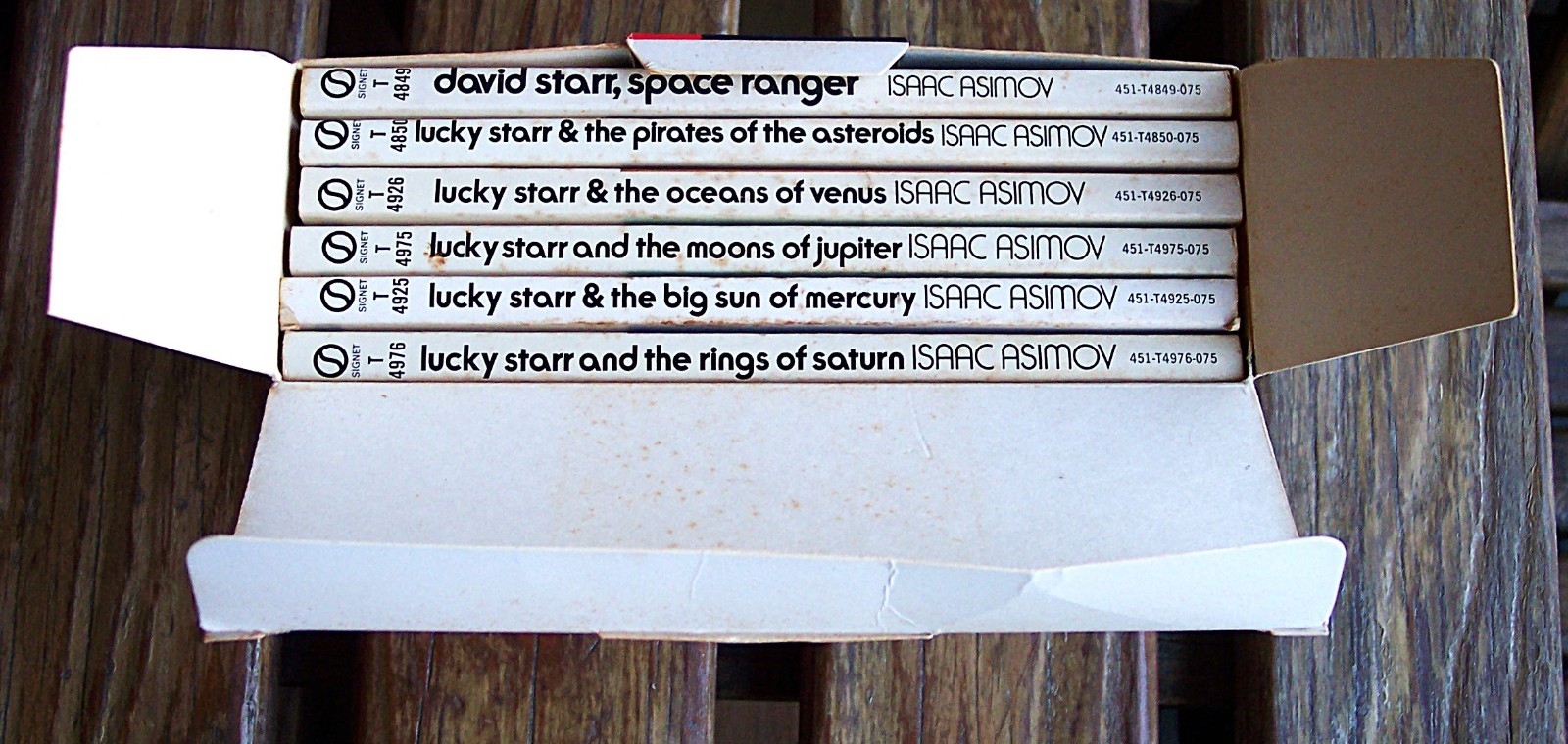 LUCKY STARR 6 Book Boxed Set Isaac Asimov as Paul French 1970s Sci-Fi