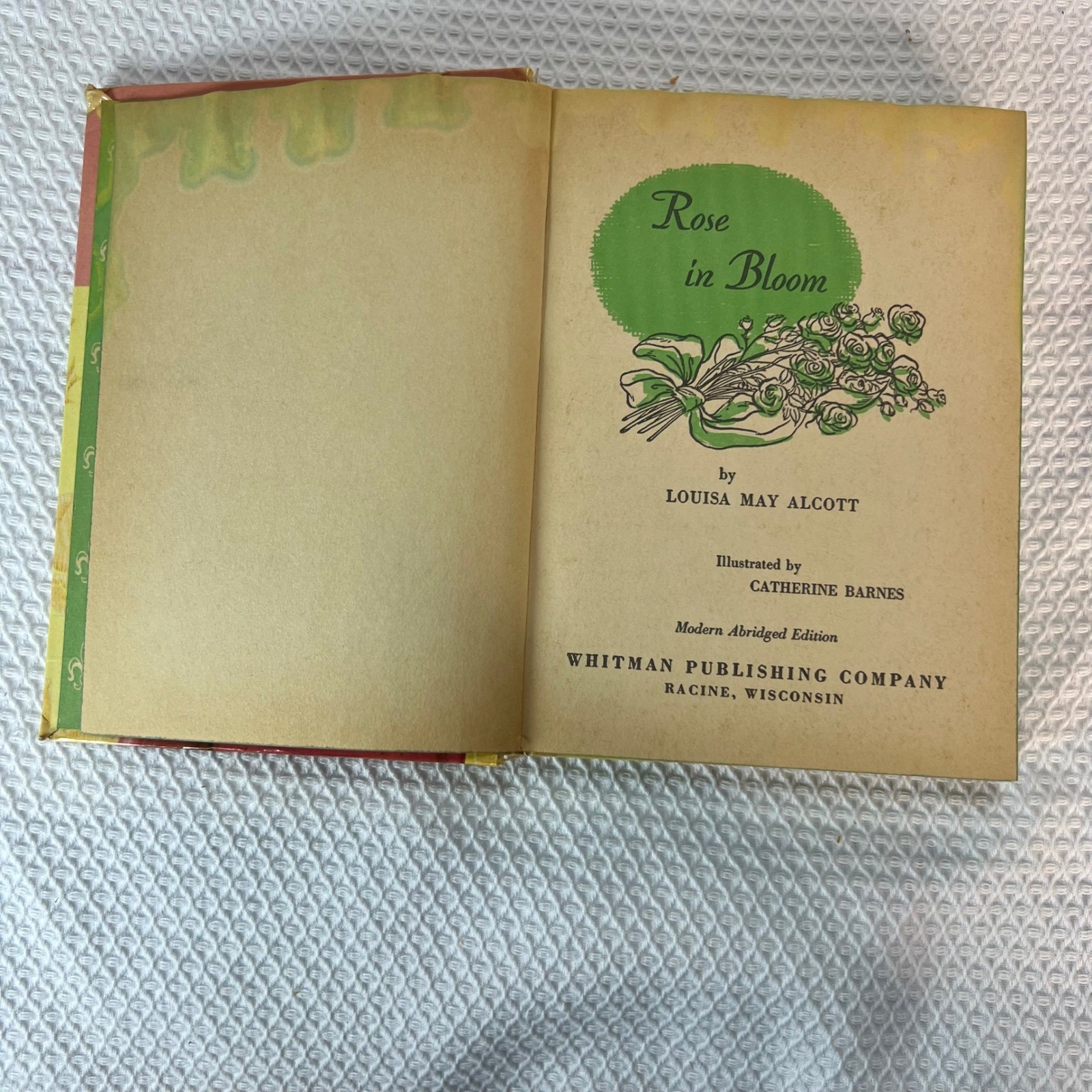Rose in Bloom Louisa May Alcott 1955 Whitman Publishing Modern Abridged Edition