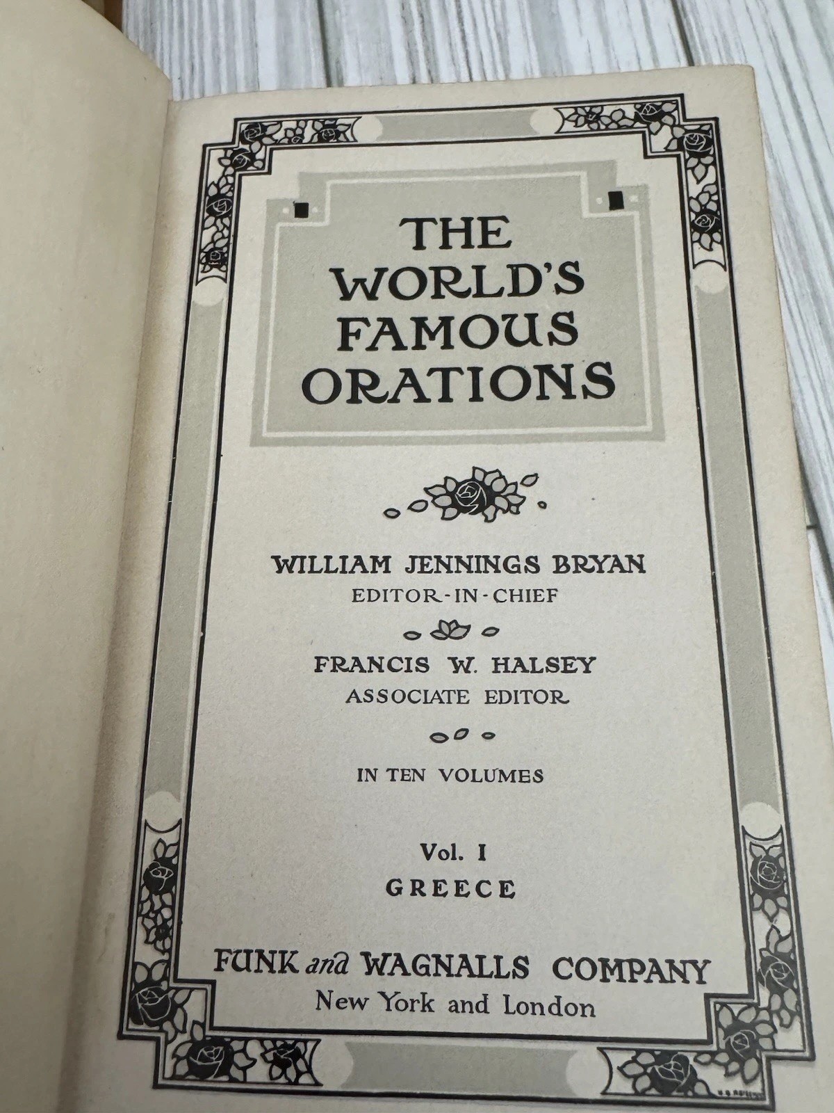 Worlds Famous Orations 1906 Funk Wagnalls 6 Vol Set Bryan Antique