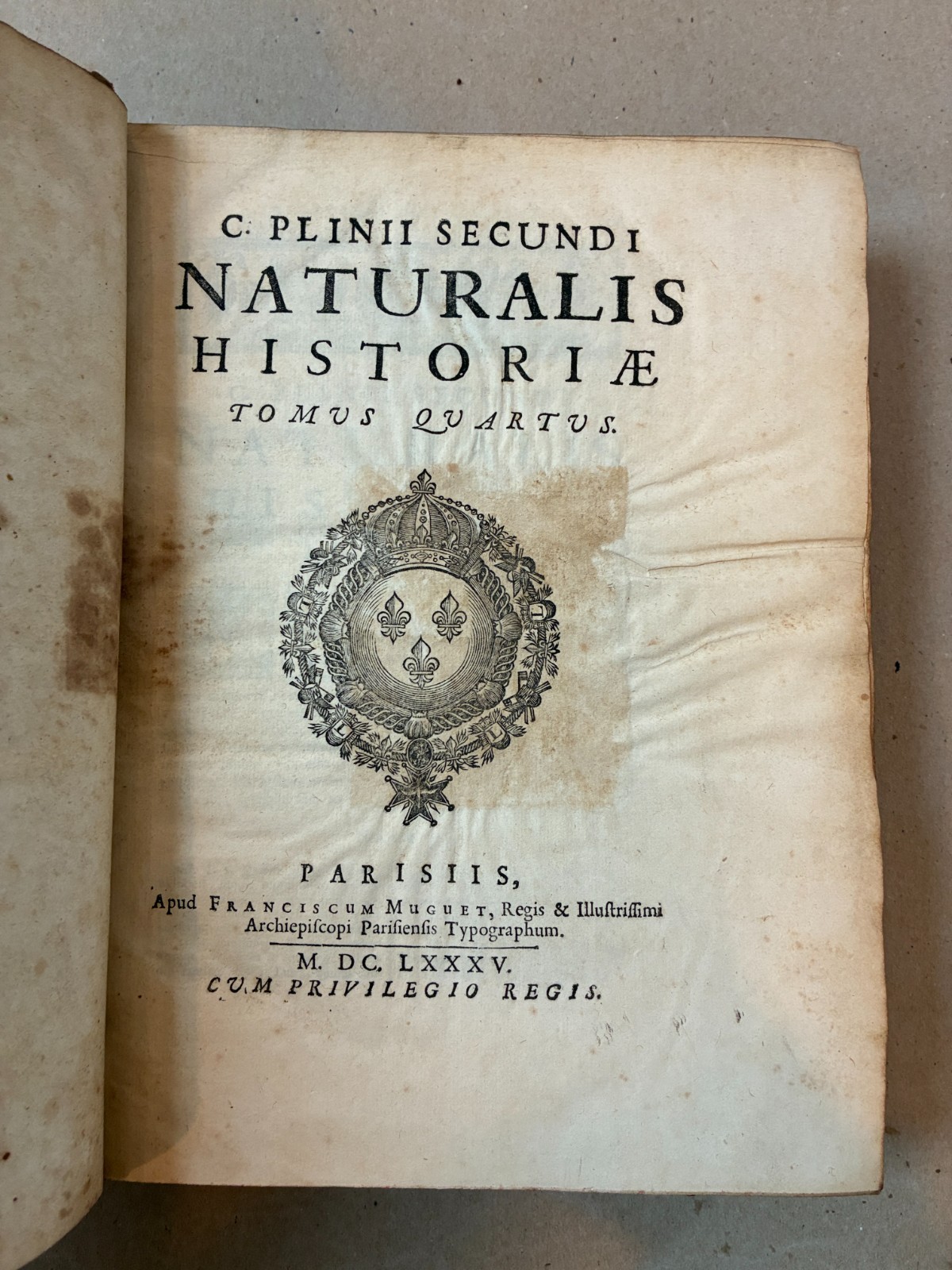 Pliny the Elder “Naturalis Historiae” Delphin Edition 1685 Complete 5 Volume Set