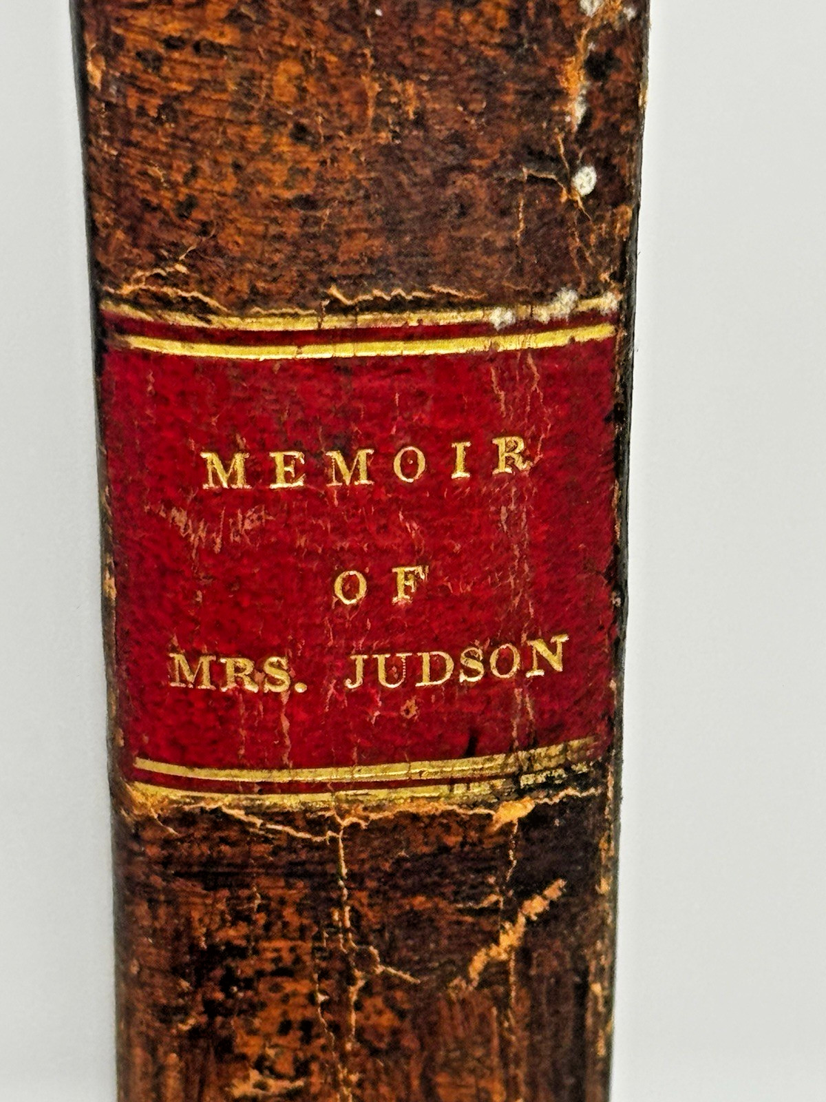 1829 Antique Religious Memoir “Memoir of Mrs. Ann H. Judson” Knowles