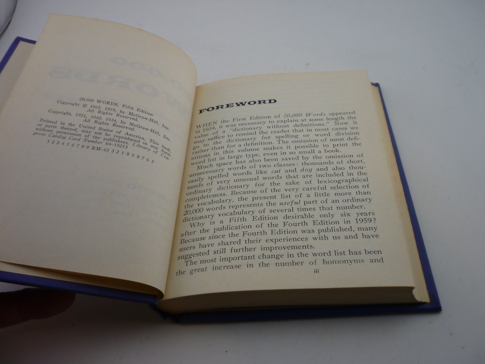1965 Leslie 20,000 Words 5th Edition HC McGraw Hill Gregg Reference Book
