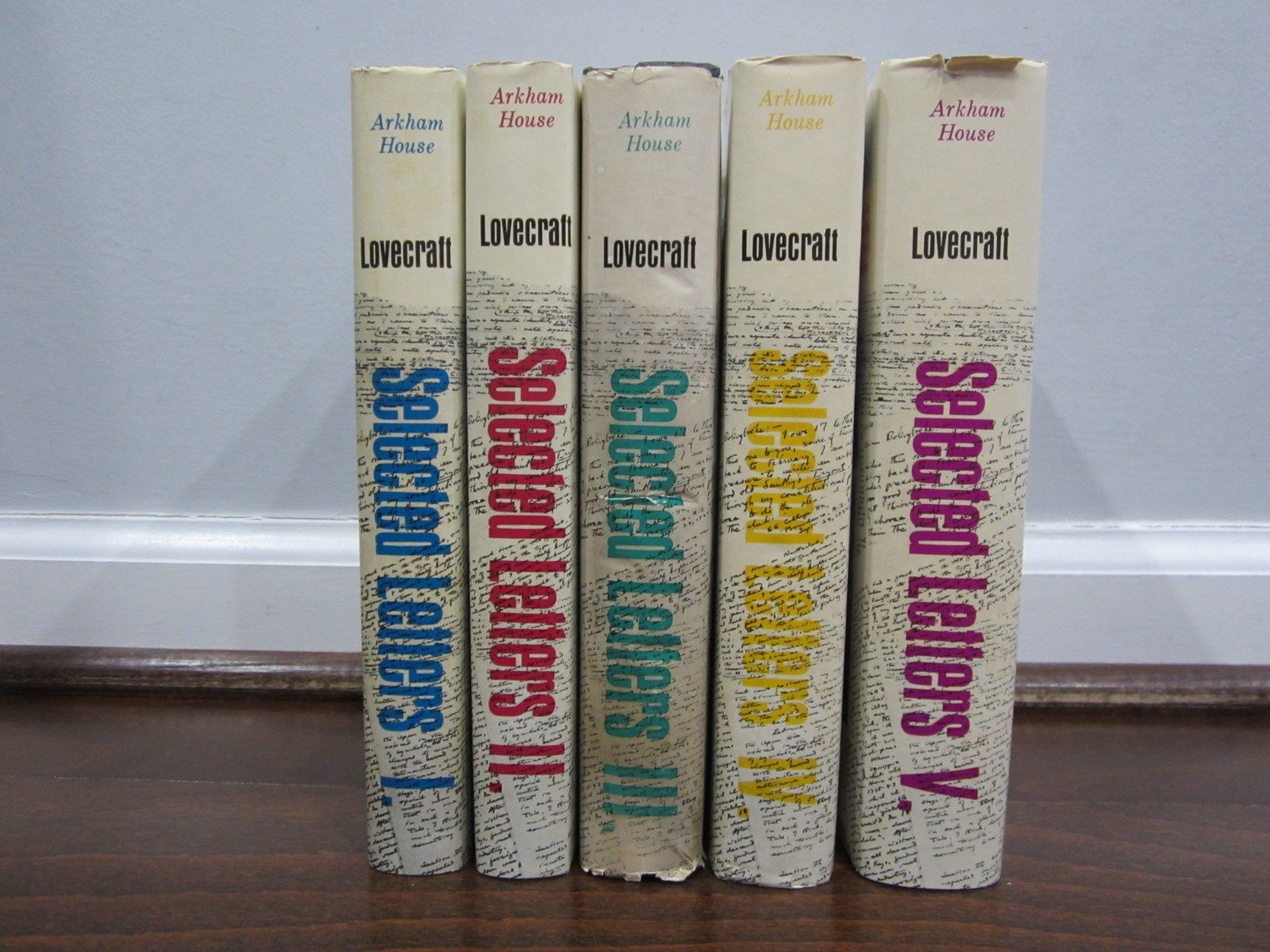 H. P. Lovecraft – SELECTED LETTERS (Volumes 1-5) (Arkham House) Hardcovers