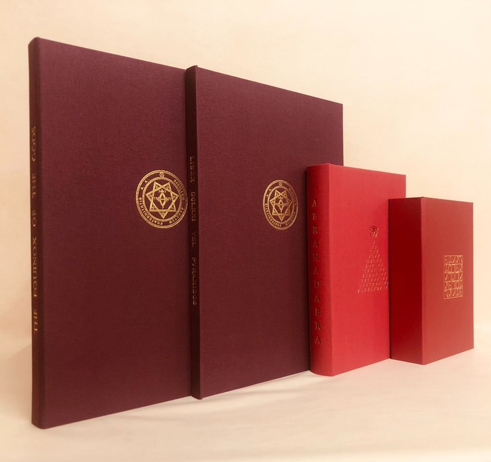 Aleister Crowley Thelema books Equinox, Pyramidos, Abrahadabra rare occult