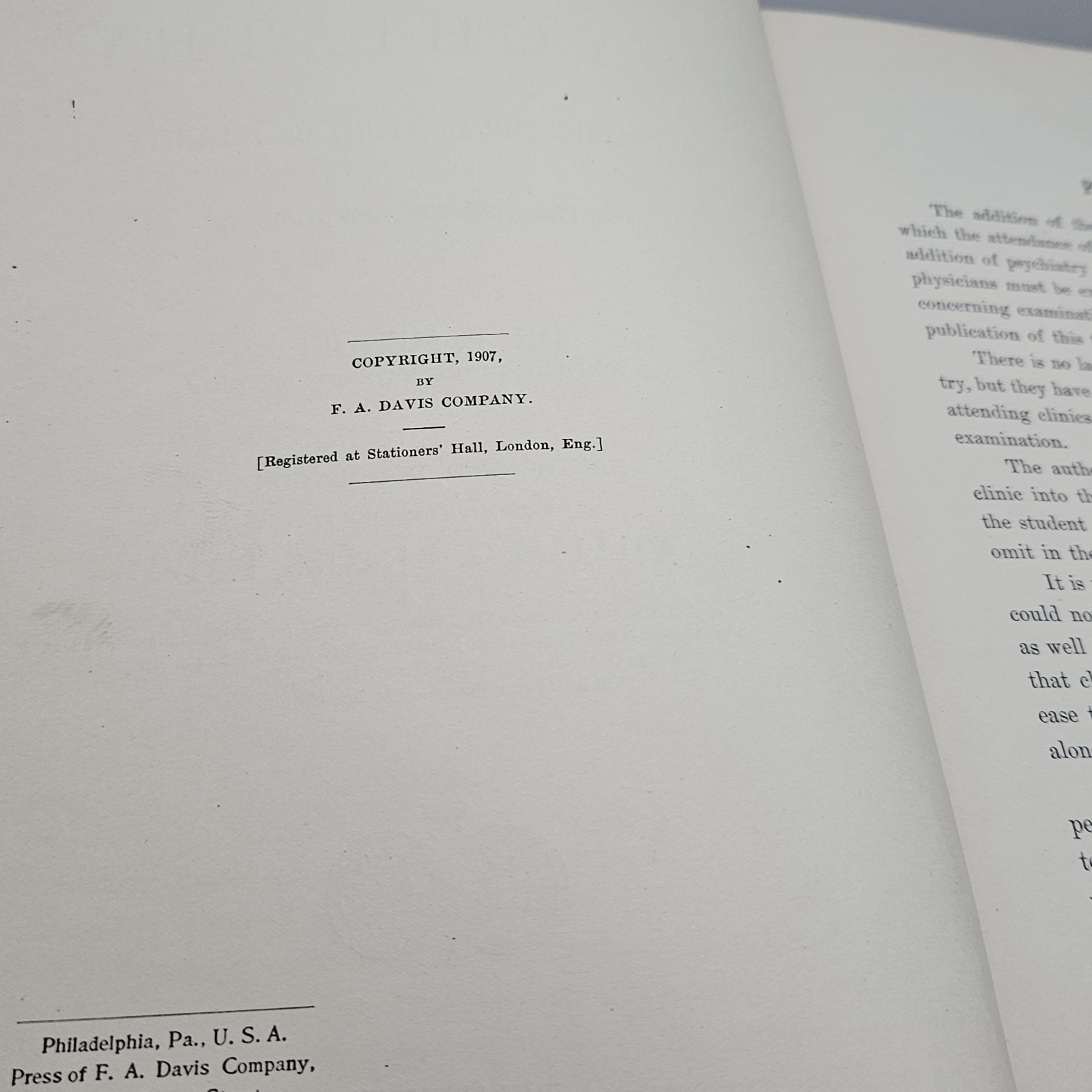 1907 Text-Book of Psychiatry Psychological Study of Insanity by Mendel