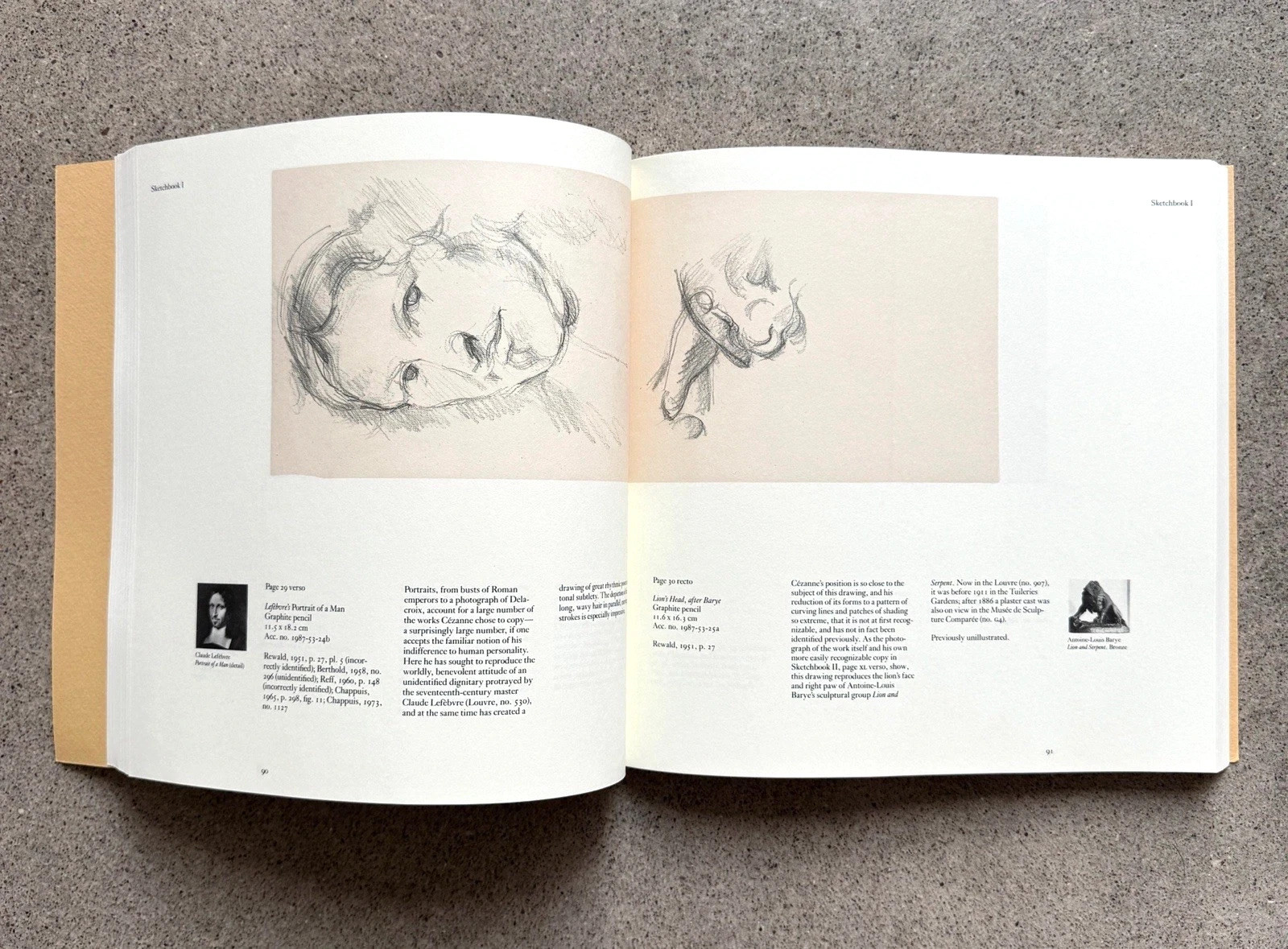 Paul Cezanne Two Sketchbooks 1989 Philadelphia Museum Tarn Ex Libris