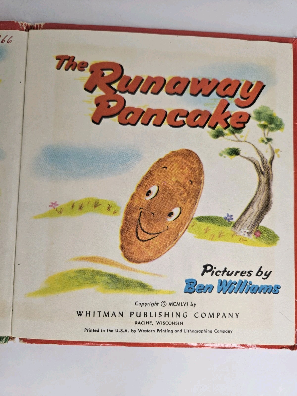 Vintage 1956 The Runaway Pancake Whitman Children’s Book Ben Williams