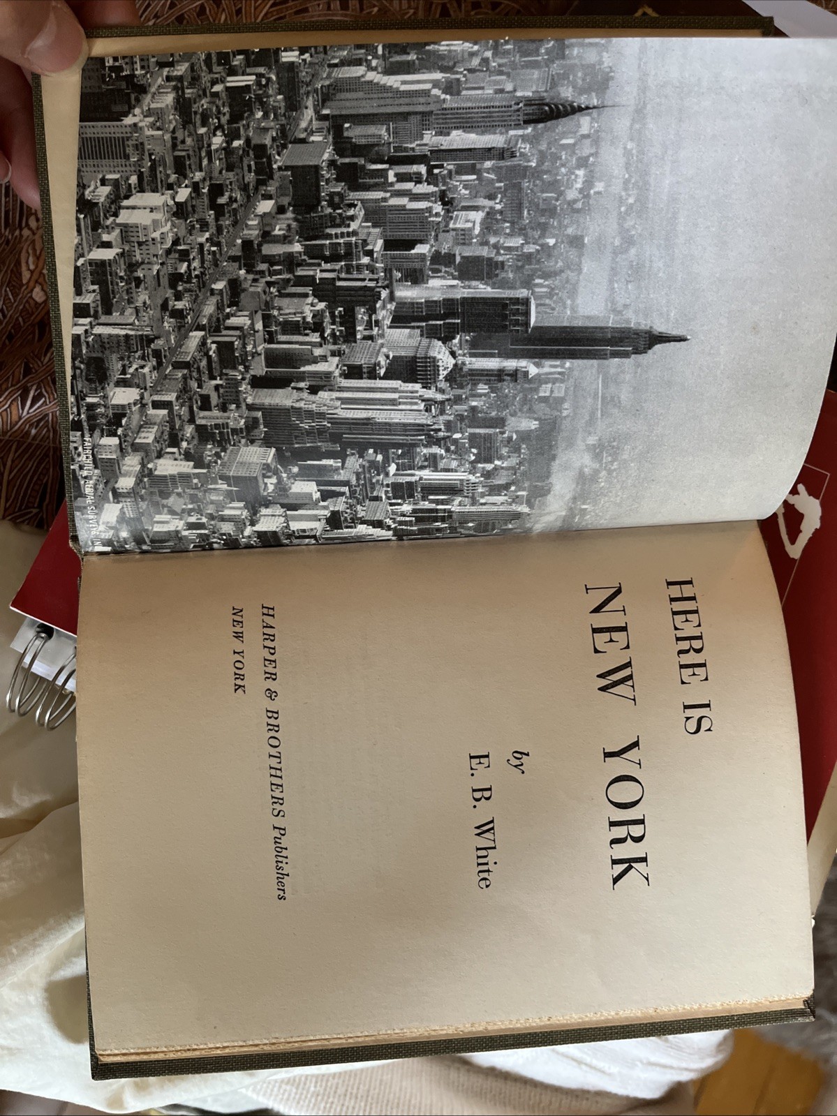 Here Is New York E.B. White 1st Ed. I-Y 1949 Harper & Bros. Hardcover