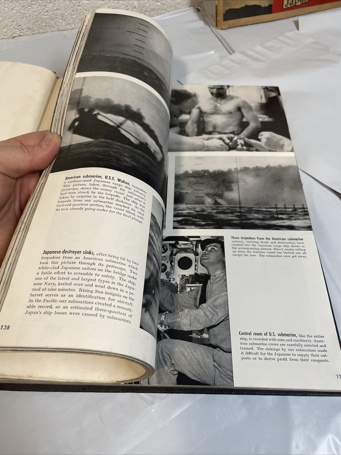 1946 Collier’s Photographic History Of World War II WW2 Hardback Book Vtg Pics