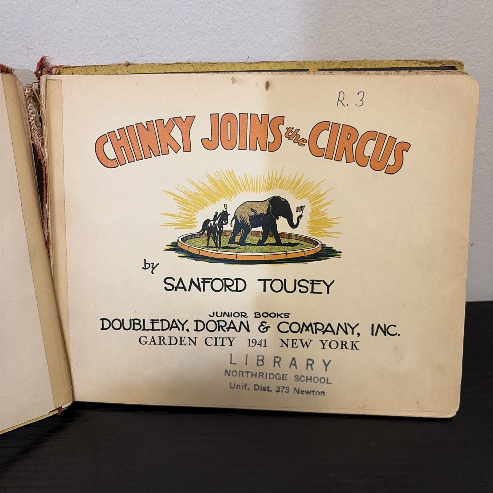 Chinky Joins The Circus By Sanford Tousey 1941 Hardcover