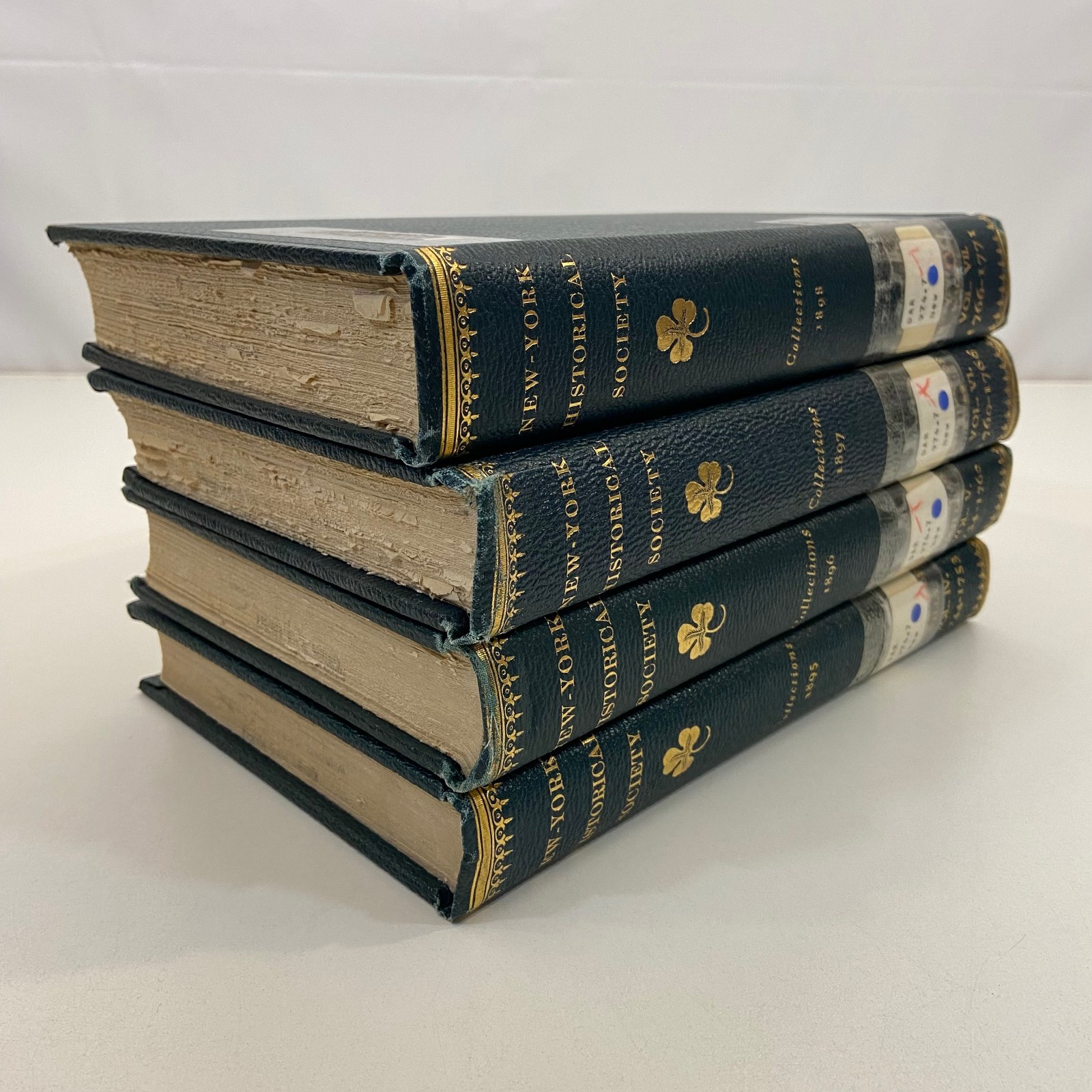 Collections New York Historical Society Fund Series ExLibrary 4 Book Lot