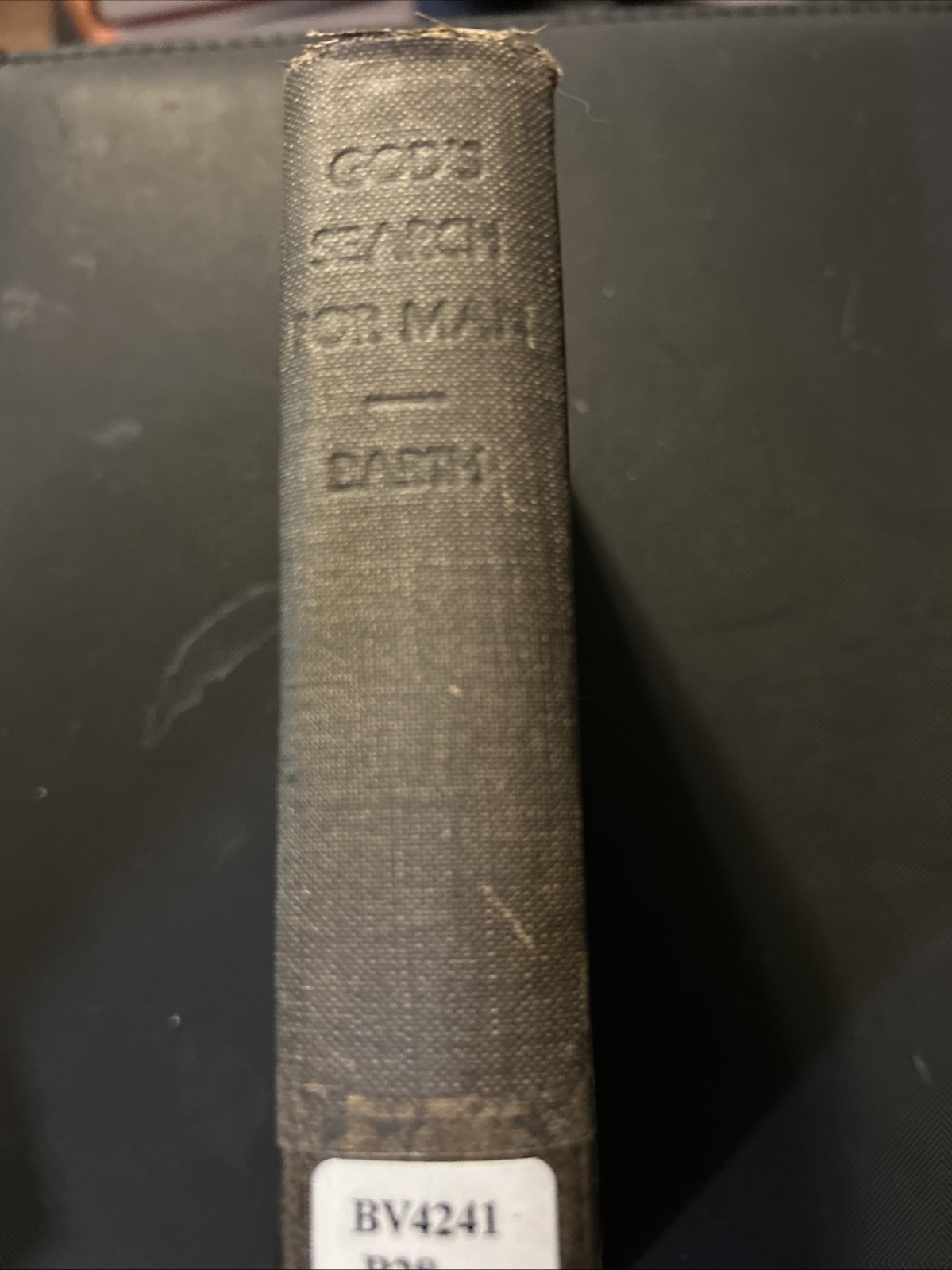 Rare Book, 1935, God’s Search For Man, Karl Barth, 1st Ed.