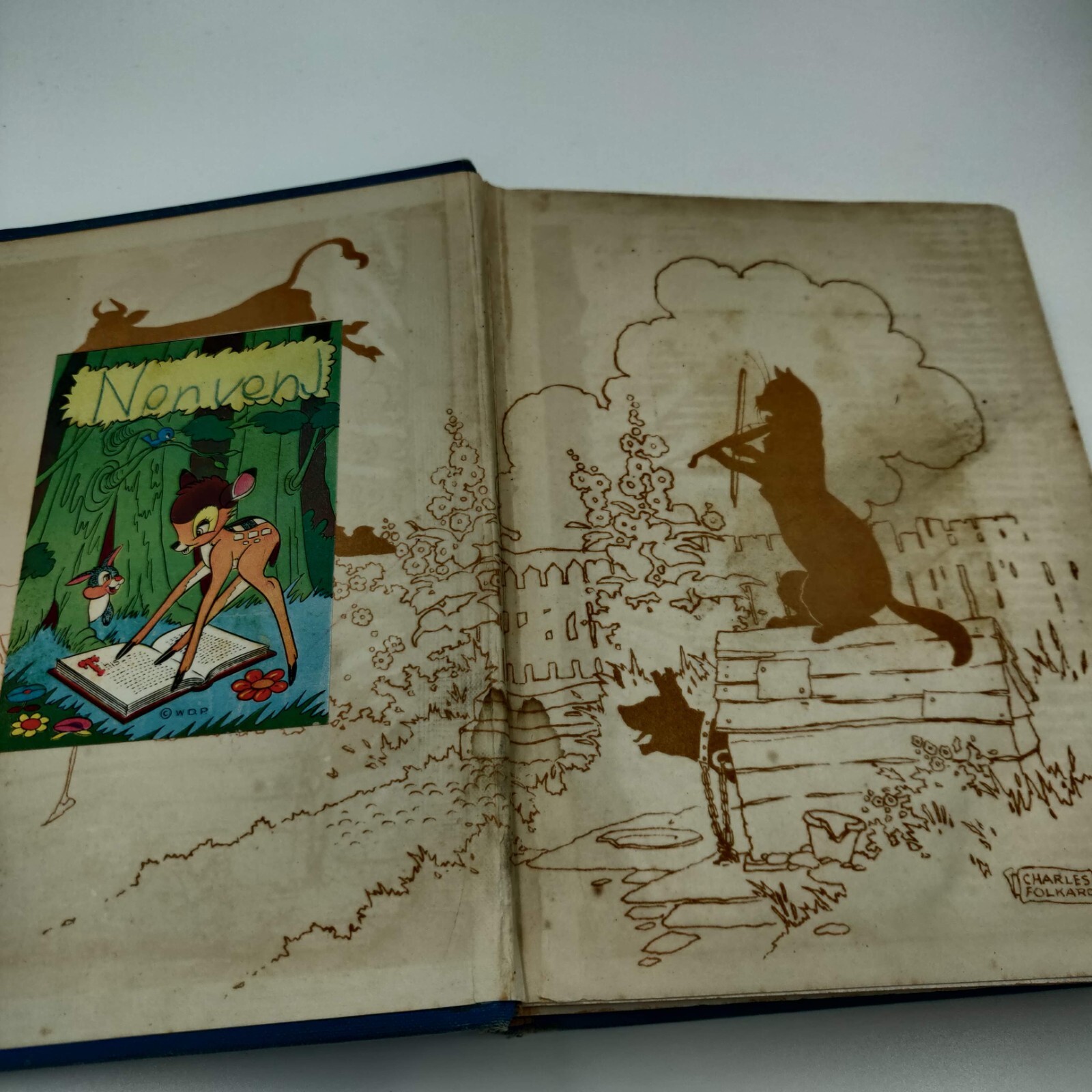 Antique 1924 Book Mother Gooses Nursery Rhymes Hardcover Charles Folkard