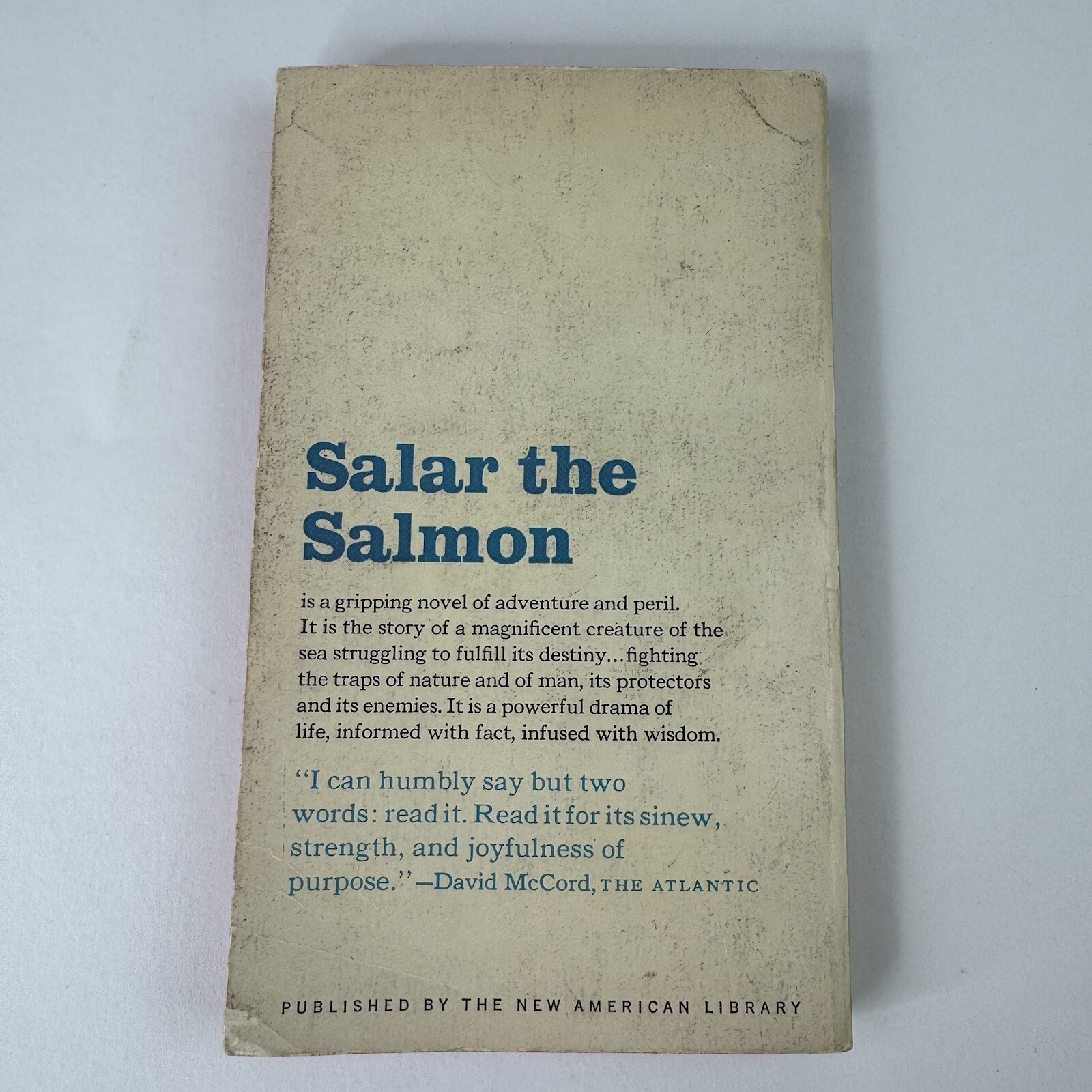 Salar The Salmon by Henry Williamson 1965 Signet Paperback Book