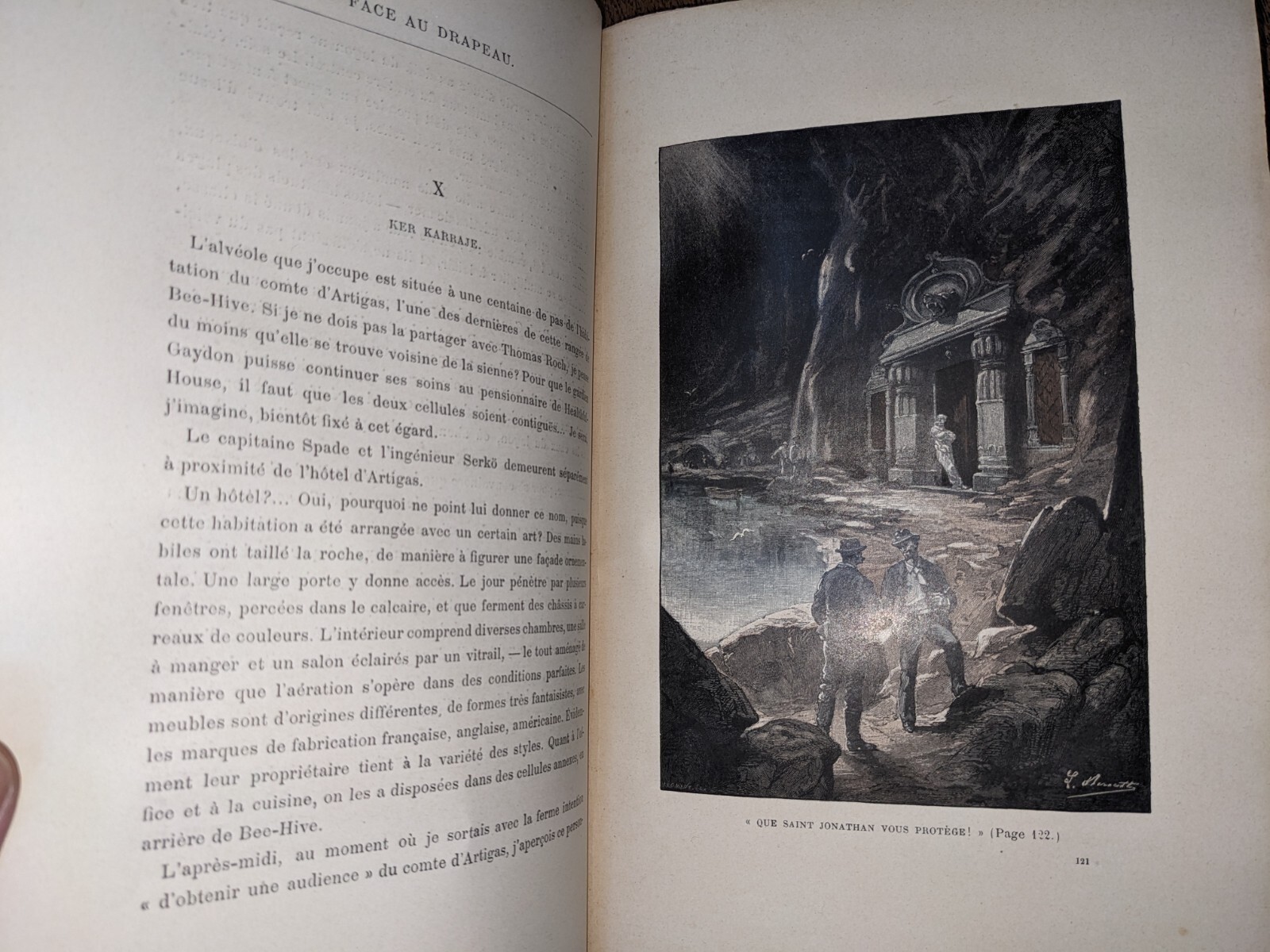 Antique book – Jules Verne – Facing the Flag / Clovis Dardentor – 1896 -…