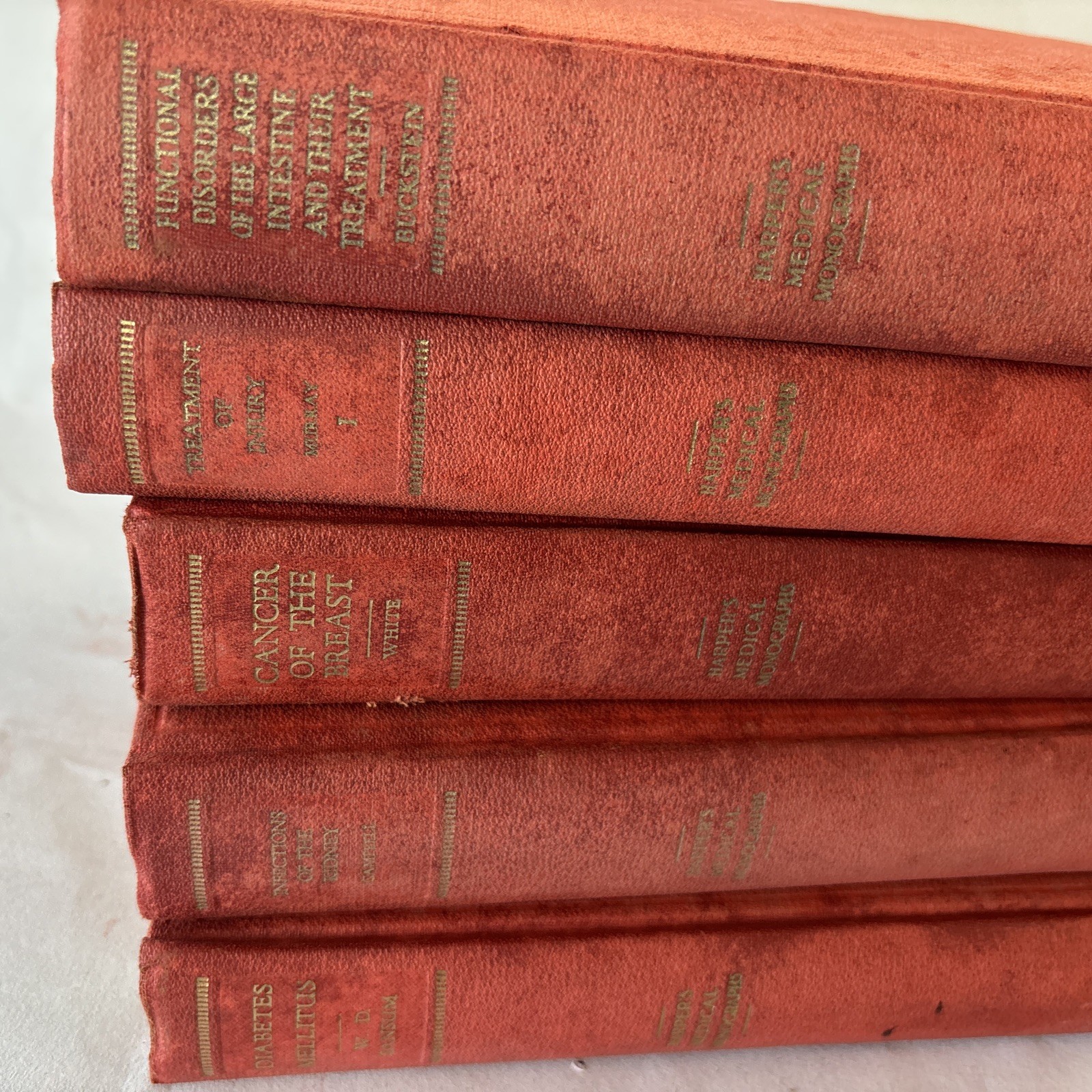 Harpers medical Monographs Lot Of 5
