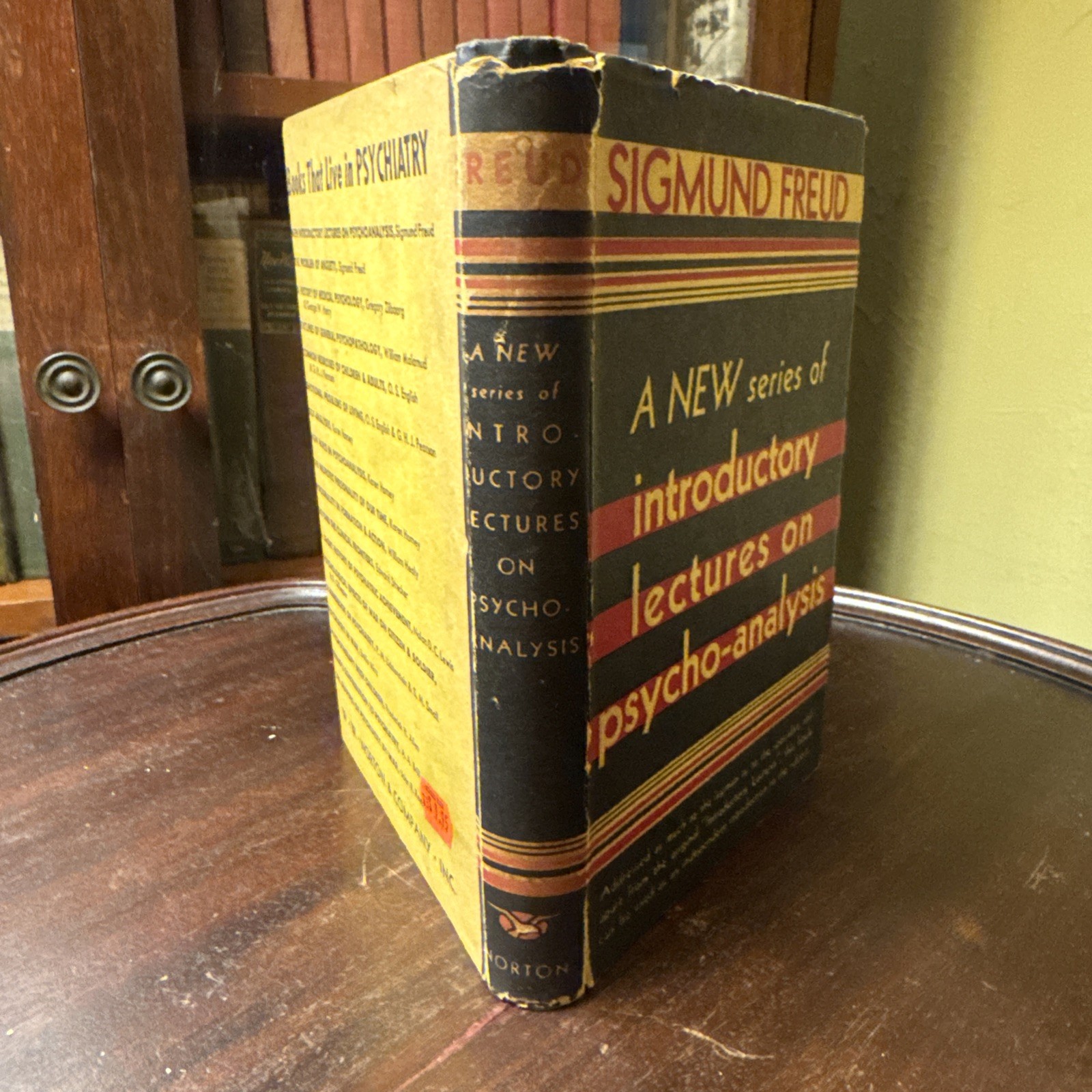 Sigmund Freud 1933 1st US Edition 1st Printing Hardcover DJ Psychology