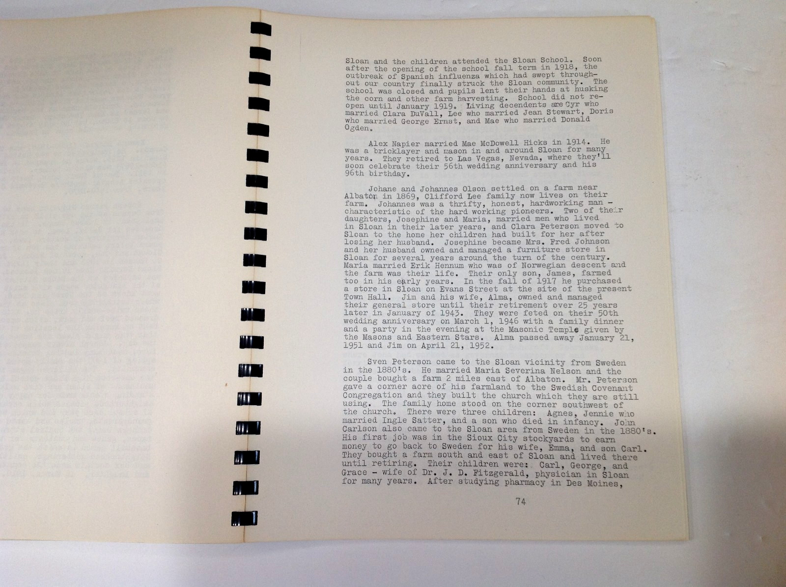 The Sloan Centennial 1870-1970 – Iowa History