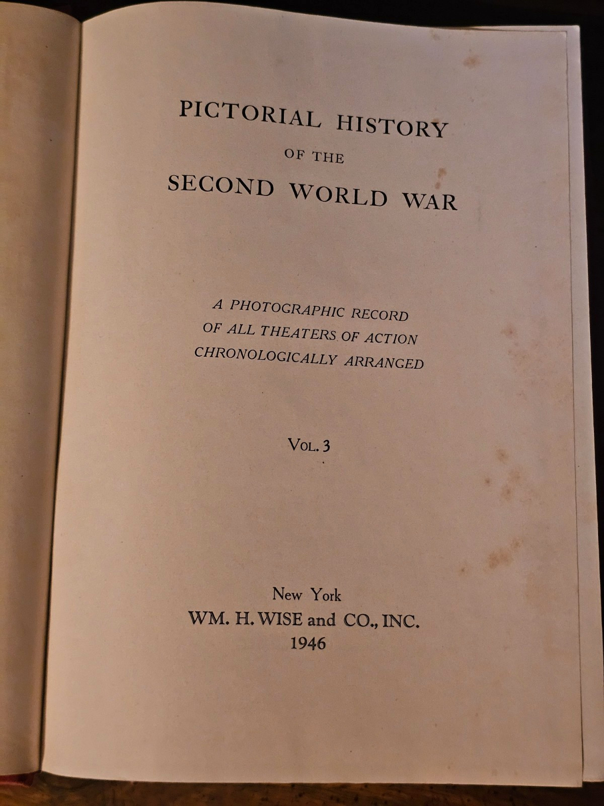WWII PICTORIAL HISTORY OF THE SECOND WORLD WAR HC VINTAGE 1946 BOOKS VOLUMES 1-5