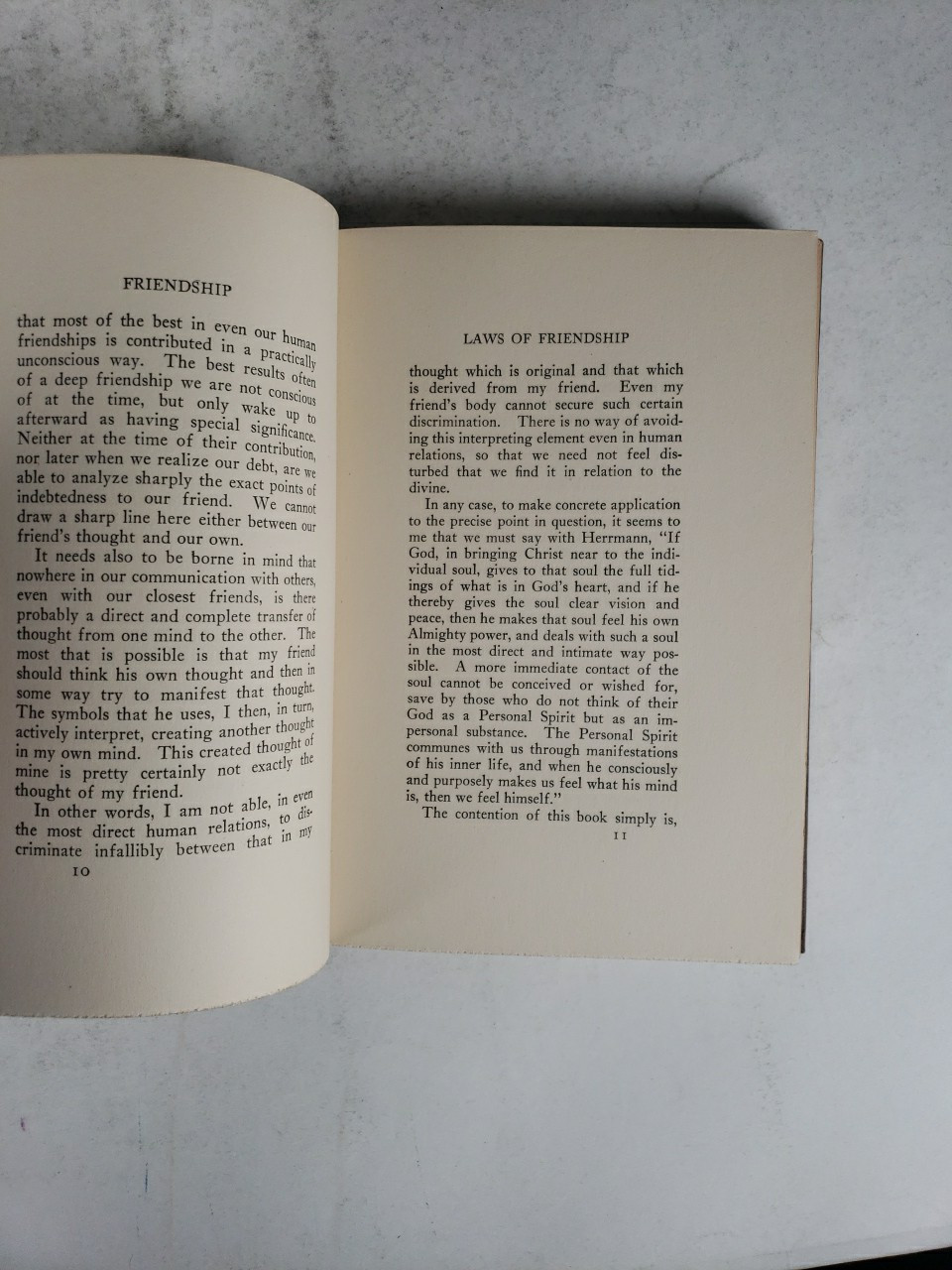 The Laws of Friendship by Henry C. King 1909 Vintage