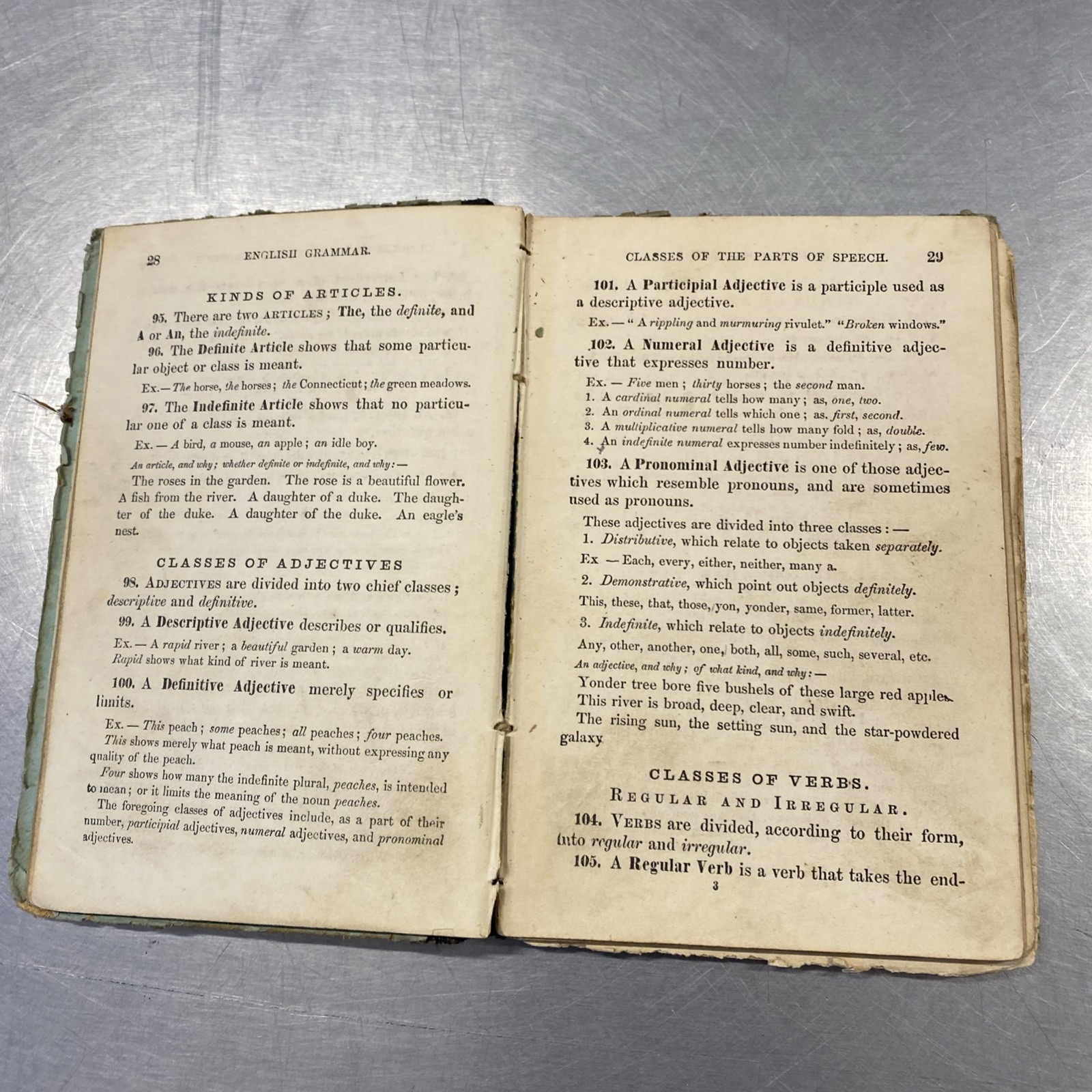 Book 1868 Kerl’s First Lessons in English Grammar. hc 168p. 4.5″ x 6.5″