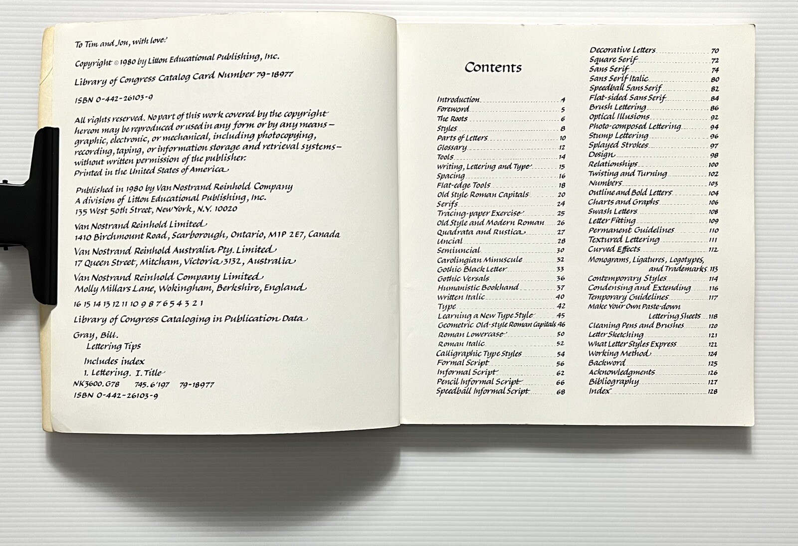 Lettering Tips For Artists, Graphic Designers and Calligraphers by Gray PB 1980