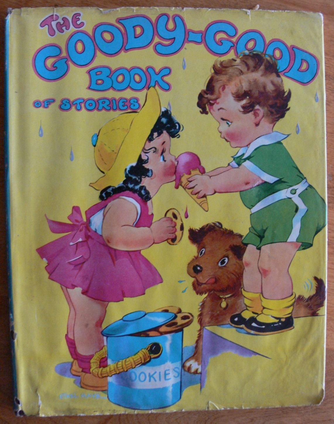 Vintage Saalfield Book ~ THE GOODY-GOOD BOOK OF STORIES w/dj ~ Ethel Hays