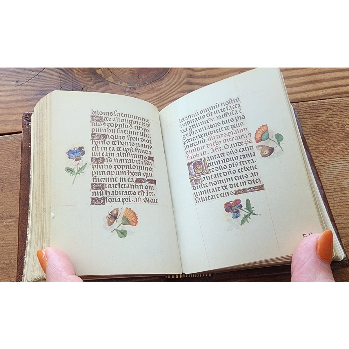 RARE Manuscript Fascimile Libro delle Ore Ross 94 Vatican Book of Hours Belsar