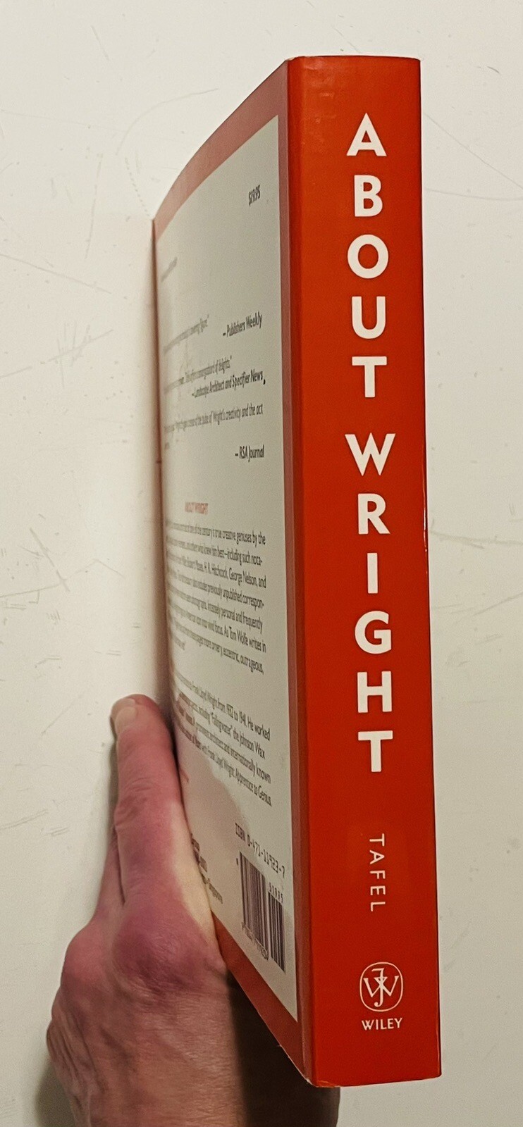 ABOUT WRIGHT Frank Lloyd Wright by Taliesin Architect Apprentice Edgar Tafel