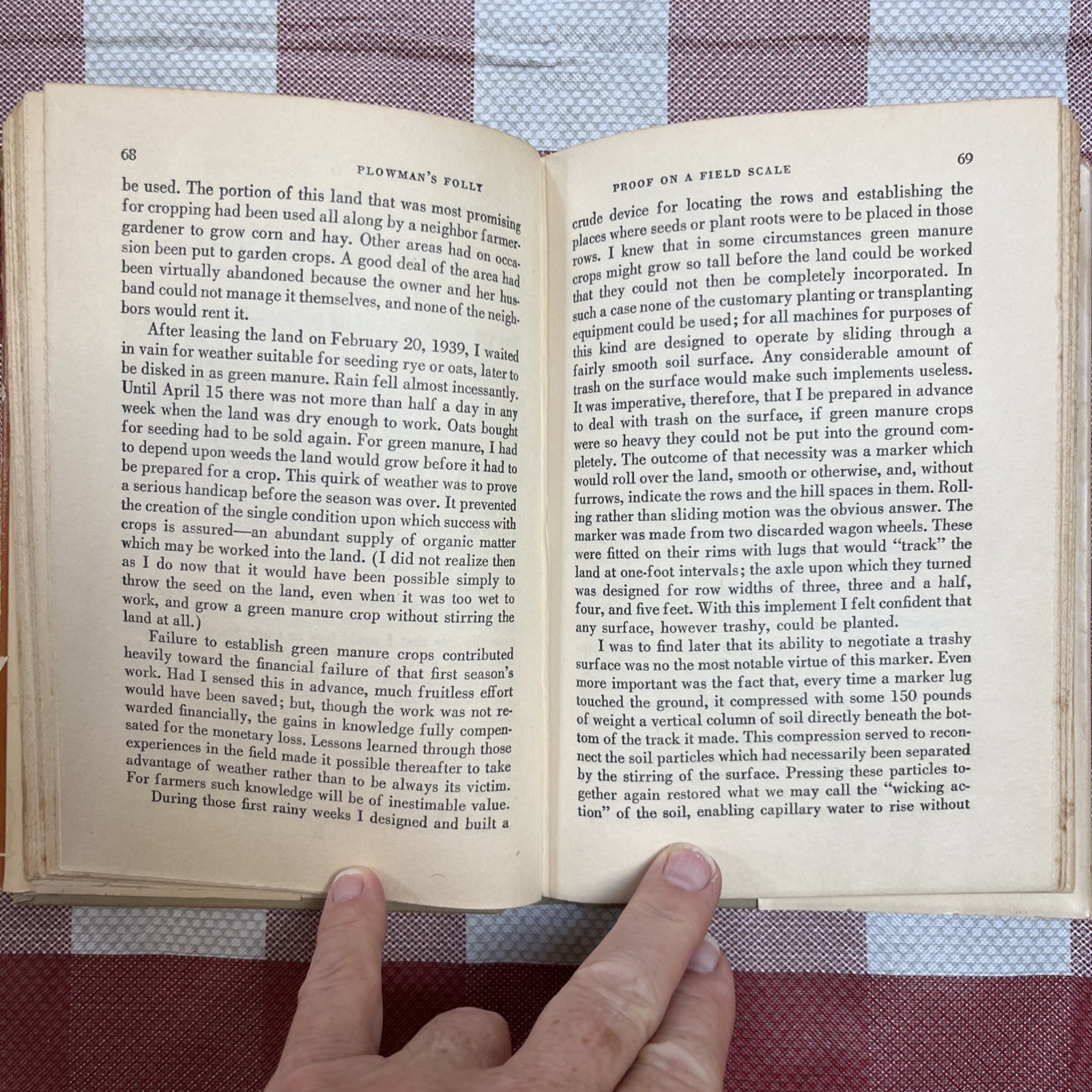Plowman’s Folly by Edward H. Faulkner Hard Cover First Edition Dust Jacket 1943