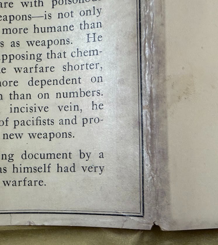 Callinicus Defence of Chemical Warfare J.B.S. Haldane 1925, fine copy