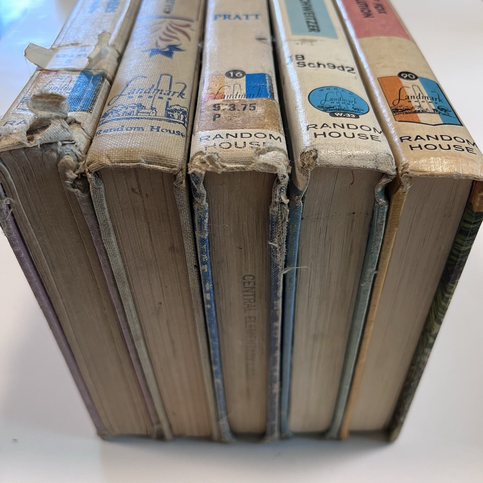 Vintage Landmark Books Lot of 5 Random House 1950s History Set Children’s Read