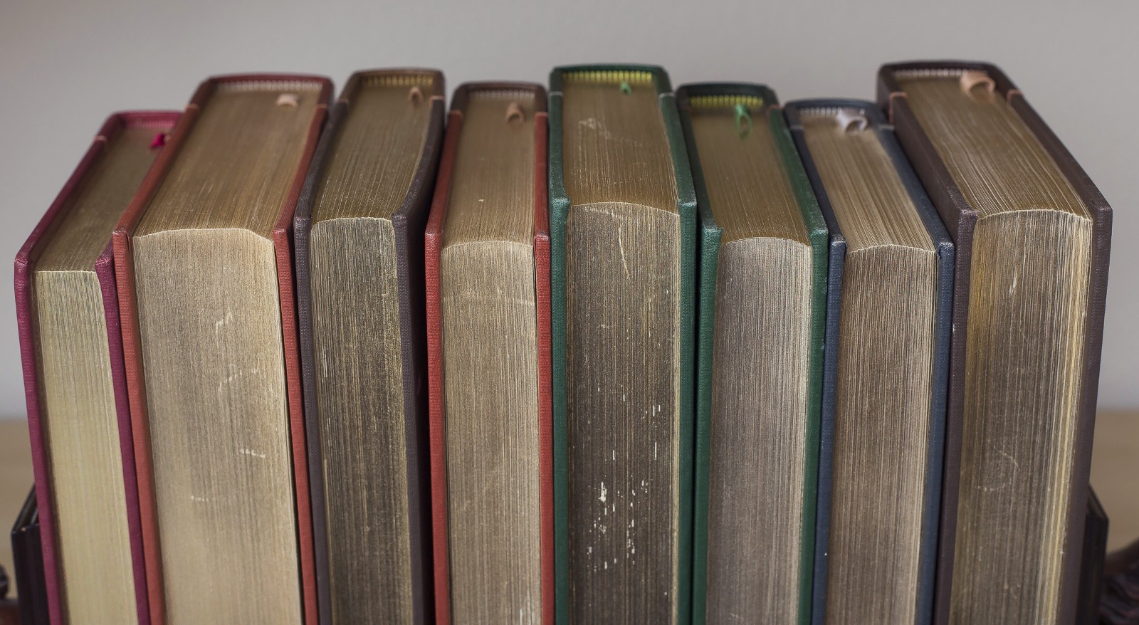 Lot Of 8 FRANKLIN LIBRARY Quarter Bound Leather Gold Gilt Books 1/4 Decor VTG