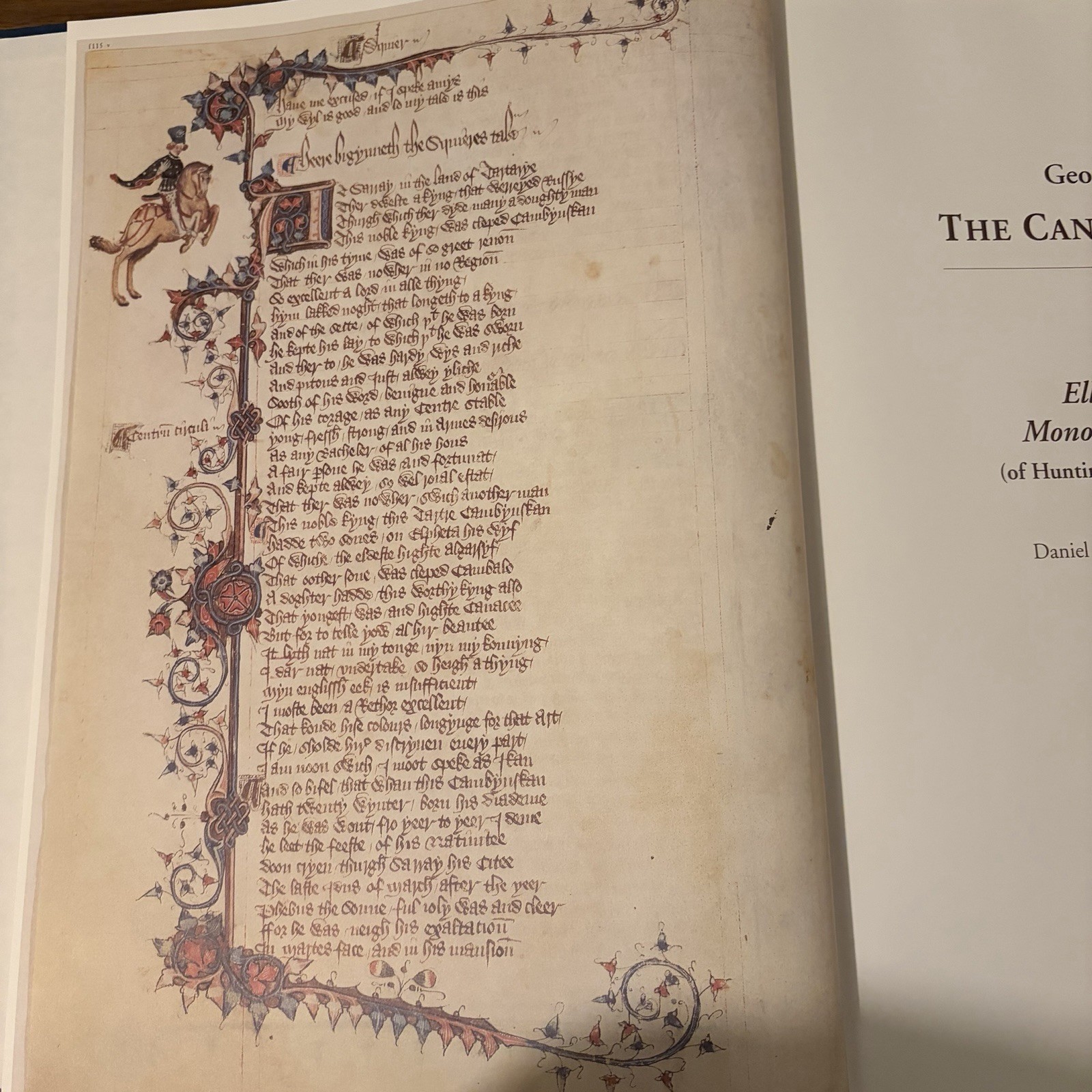 The Canterbury Tales New Ellesmere Chaucer Monochromatic Facsimile 1997 HC