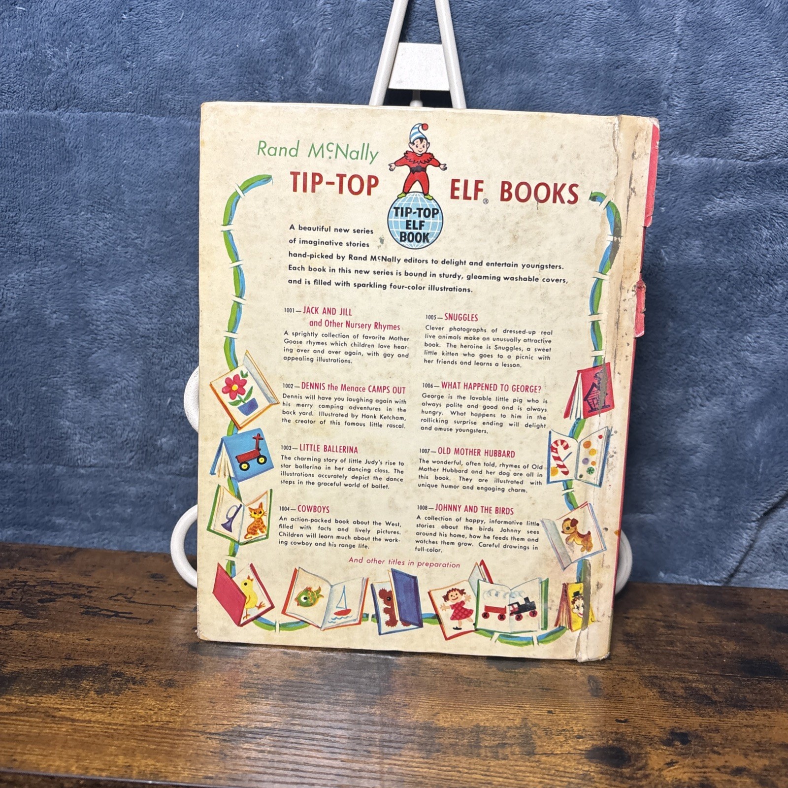 LITTLE BALLERINA Rand McNally ELF Book Vintage 1958 HARDCOVER By DOROTHY GRIDER