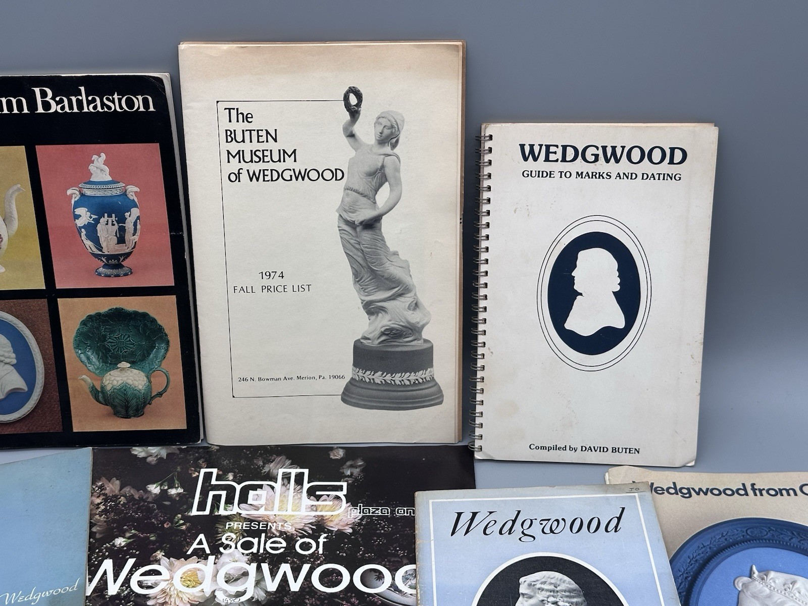 Wedgwood Lot of Vintage Books Booklets Ephemera 1950’s – 1970’s!