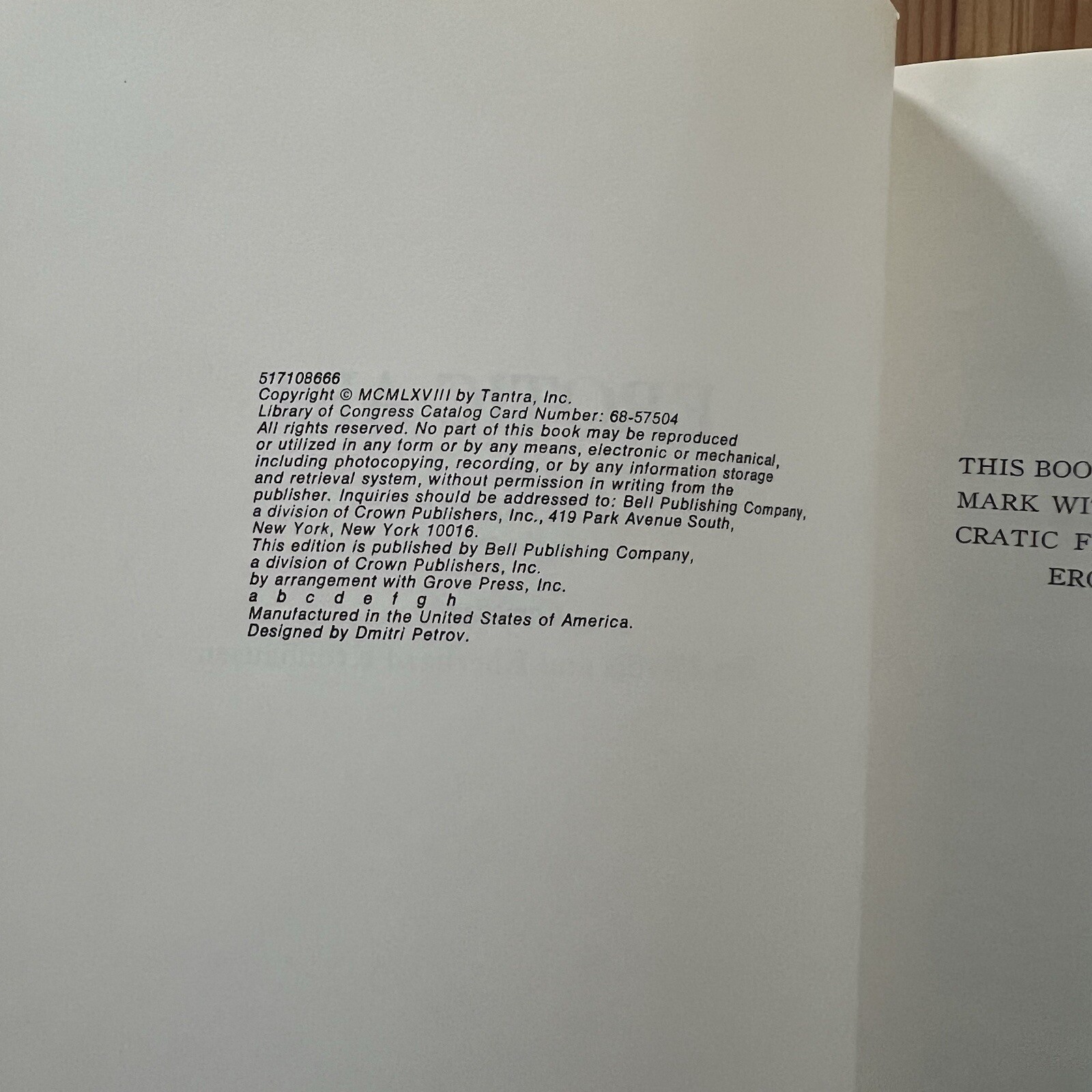 Erotic Art: Survey Of Erotic Fact & Fancy In Fine Arts, P. & Eberhard Kronhausen