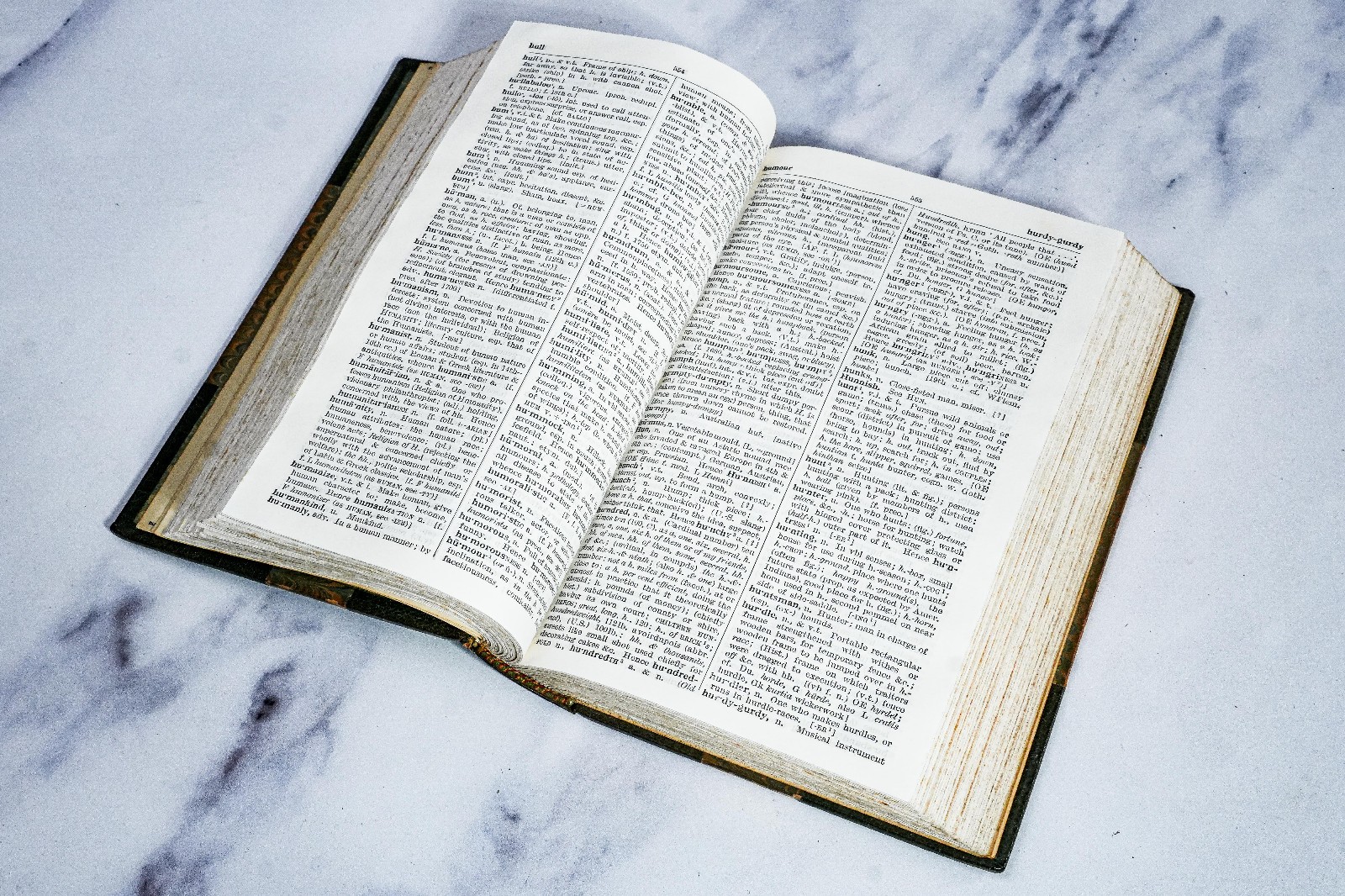 Rare Luxury Edition Concise Oxford Dictionary 1934 Leather Spine Antique Book