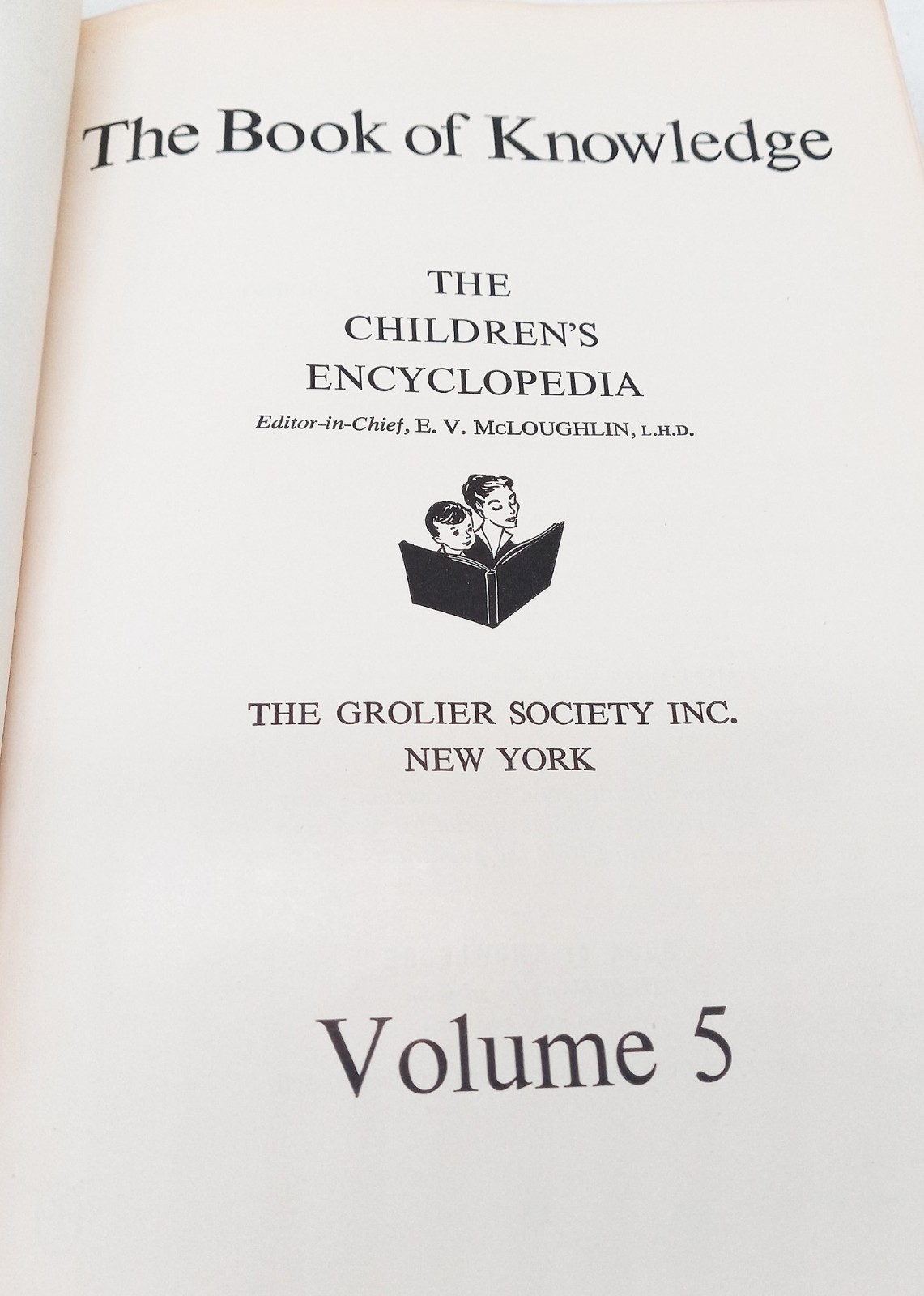 Vintage The Book of Knowledge Vol 5 Grolier Encyclopedia Hardcover