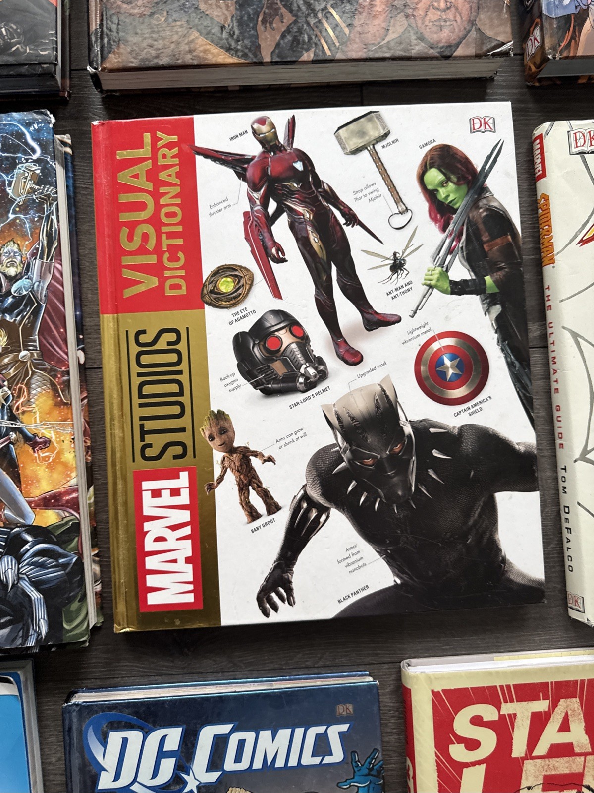DC Comics Encyclopedia & Marvel Hardcover Books Lot Of 17
