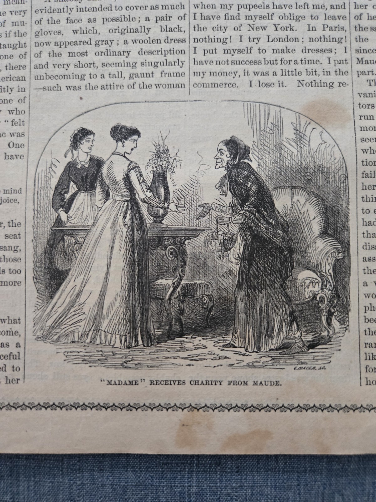 Demorest’s Monthly Magazine Dec 1868 FASHION LITERATURE ART & ADS