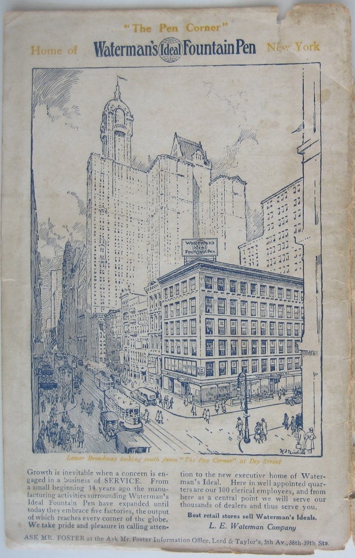 1917 NEW YORK CITY 178-Page Visitor Guide B&W Photos Manhattan Transit Maps Ads
