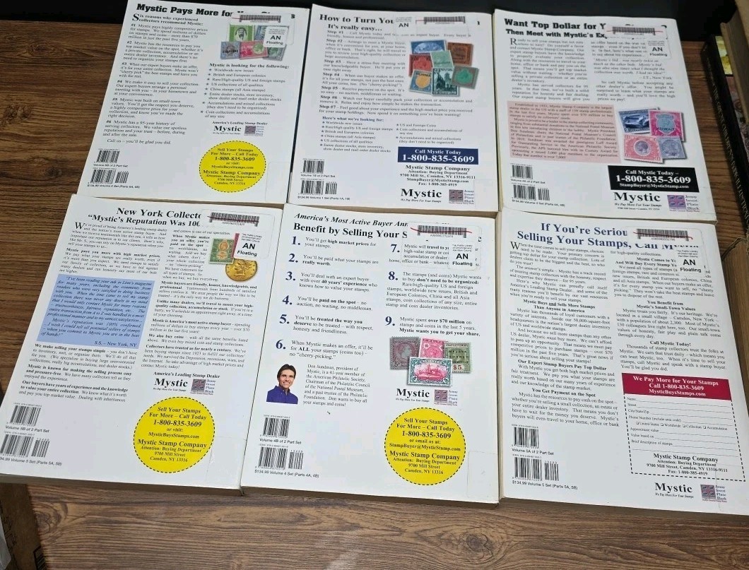 6x lot Scott Standard Postage Stamp Catalogue 2019