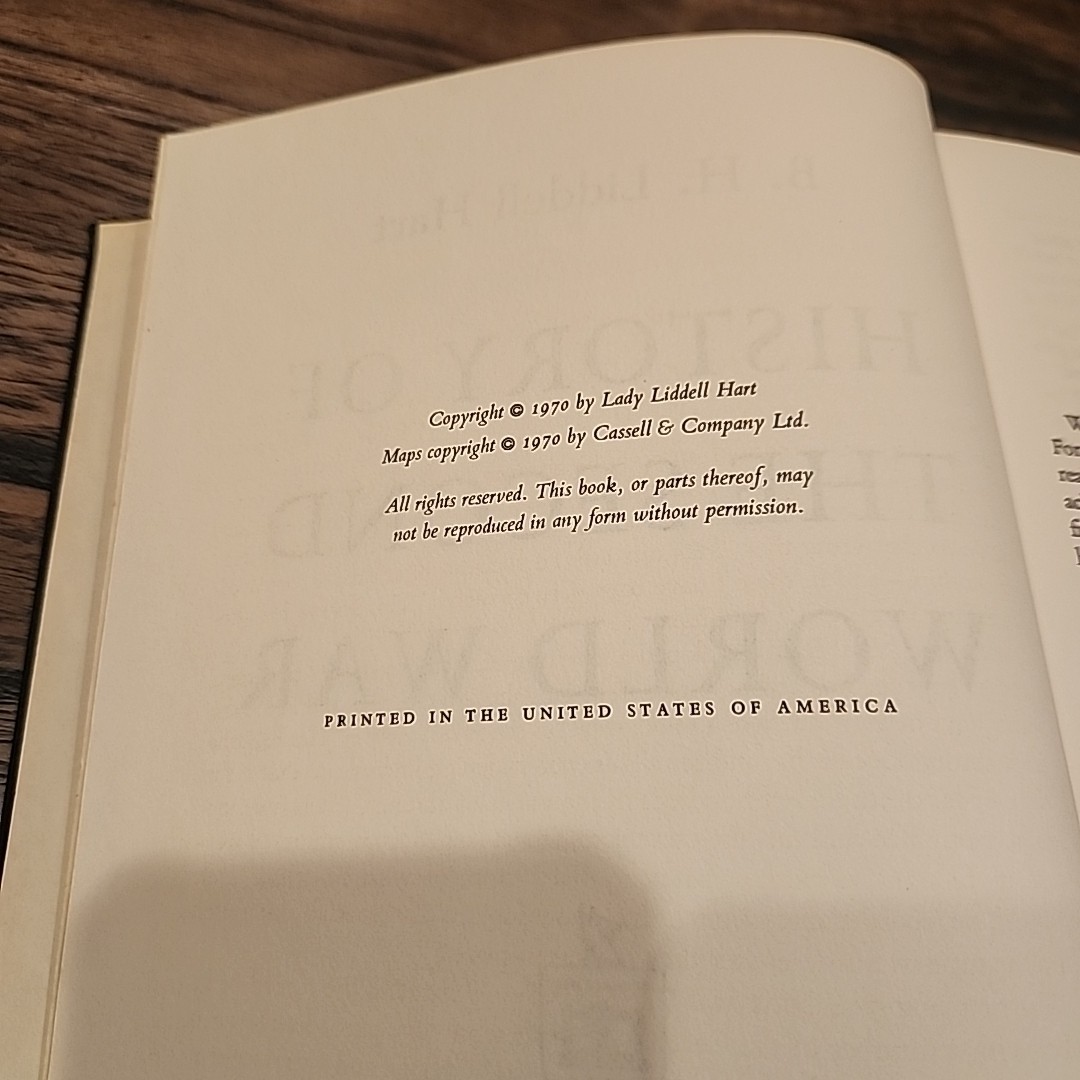 History of the Second World War by B, H. Liddell Hart (1970, Hardcover)