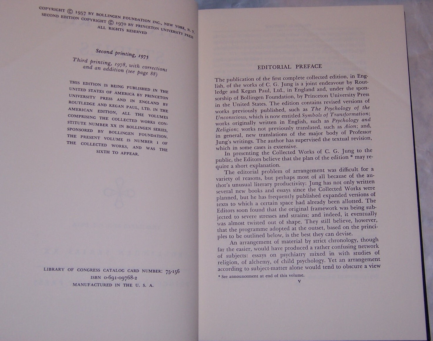 Princeton Univ. Press collected works C G JUNG 20 volumes in 21 books (complete)