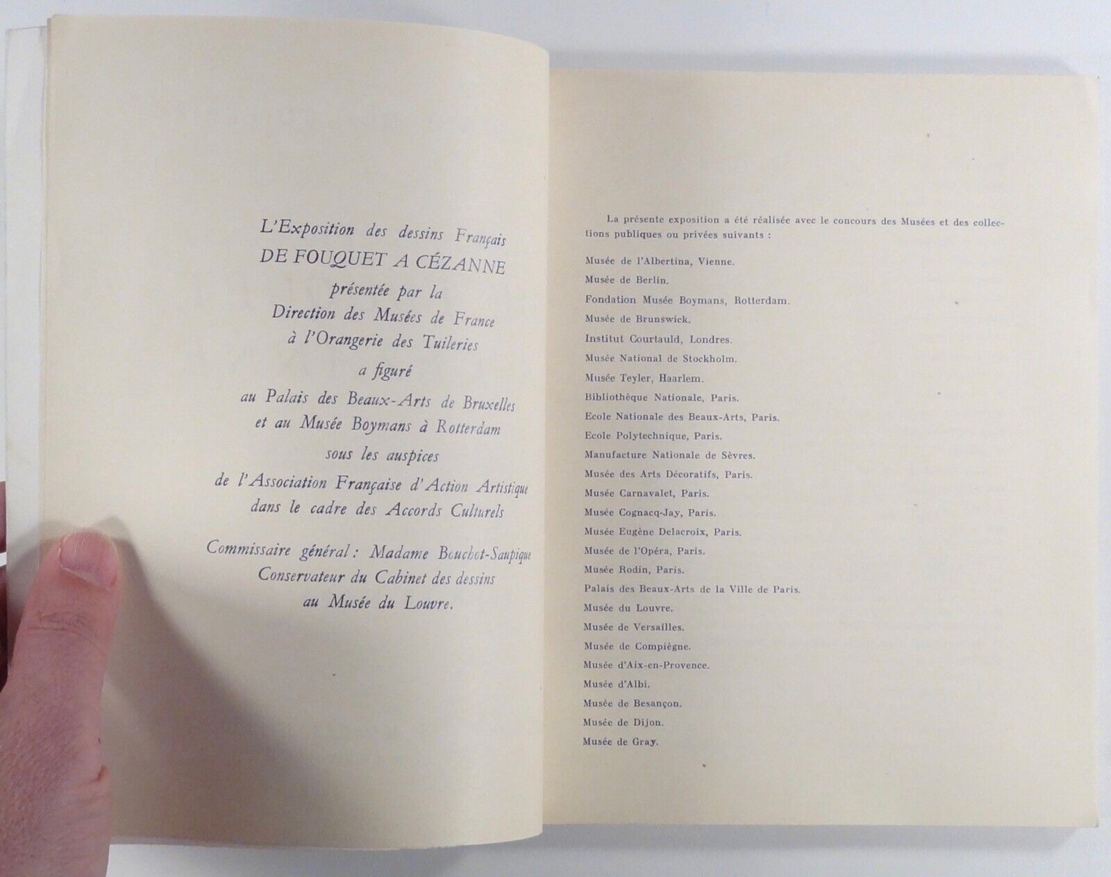 1950 exibition catalog FRENCH DRAWING From Fouquet to Cézanne ART HISTORY Paris
