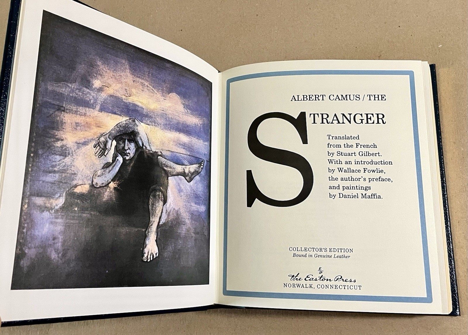 The Stranger, Albert Camus, Collector’s Edition, Easton Press Leather, NEAR FINE