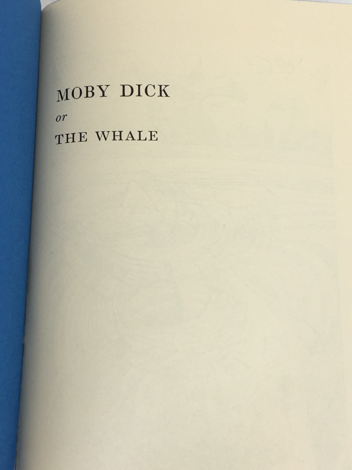 Moby Dick or The Whale Herman Melville The Folio Society Edition 1974 Slip Case