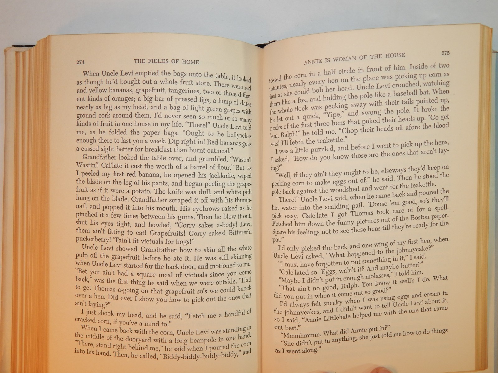 The Fields of Home by 1953 Ralph Moody Hardback Dustcover